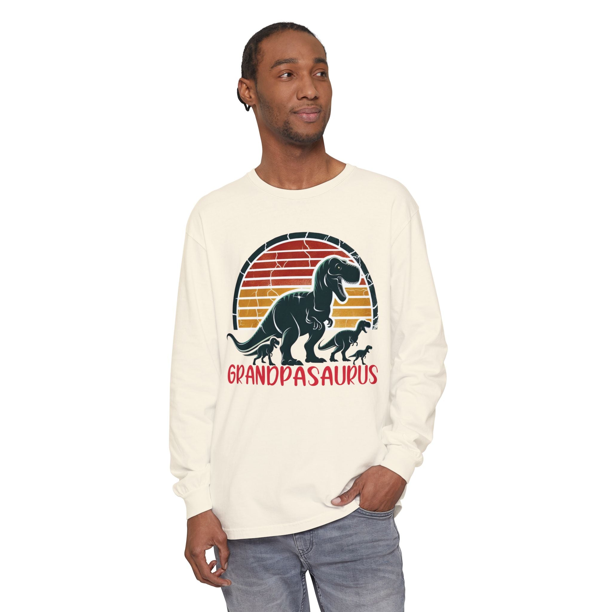 Grandpa Long Sleeve T-Shirt - GRANDPASAURUS | Long - sleeve by atgodanddesigns