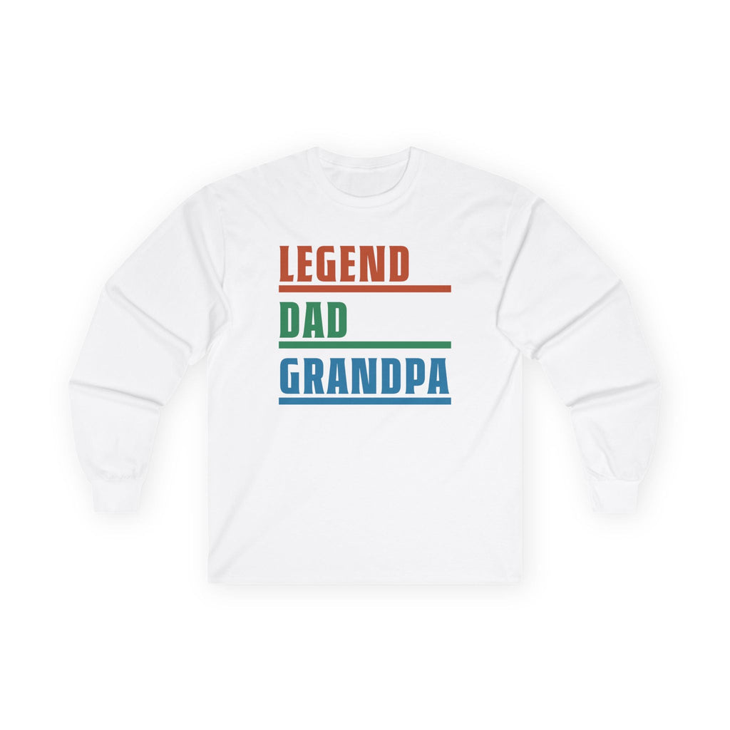 Grandpa Long Sleeve T-Shirt - LEGEND - DAD - GRANDPA | Long - sleeve by atgodanddesigns