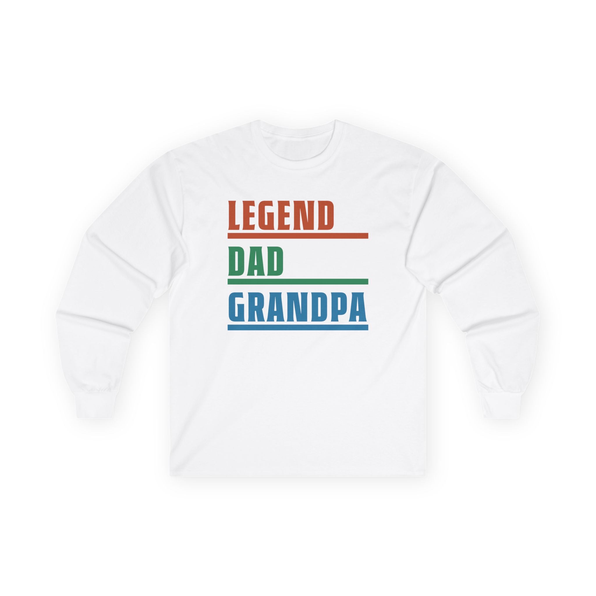 Grandpa Long Sleeve T-Shirt - LEGEND - DAD - GRANDPA | Long - sleeve by atgodanddesigns