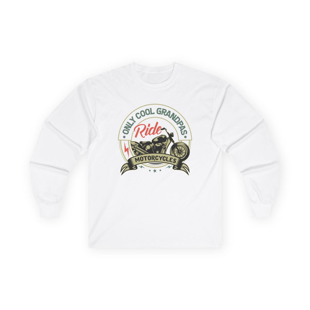 Grandpa Long Sleeve T-Shirt - Only Cool Grandpas Ride Motorcycles | Long - sleeve by atgodanddesigns