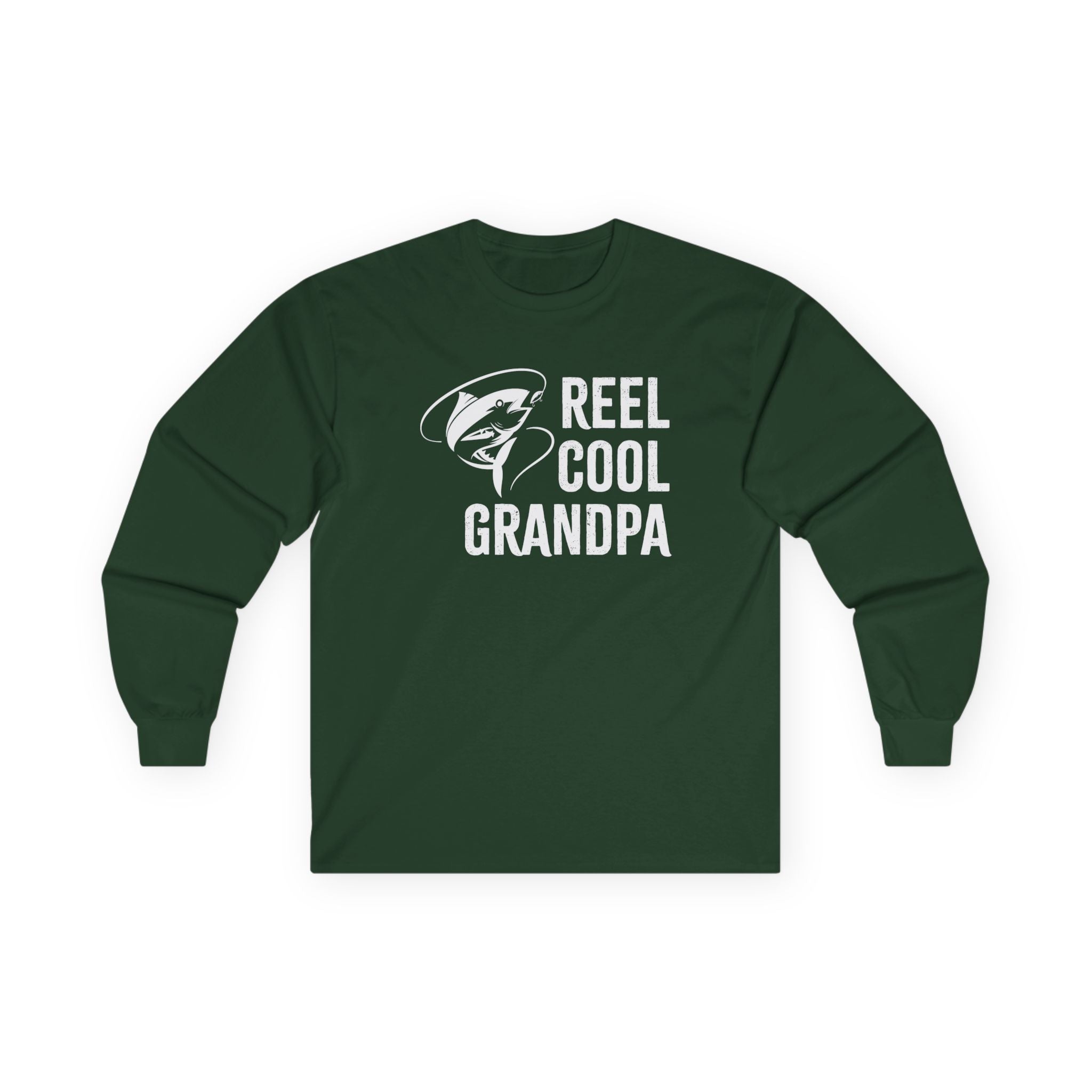 Grandpa Long Sleeve T-Shirt - Reel Cool Grandpa | Long - sleeve by atgodanddesigns