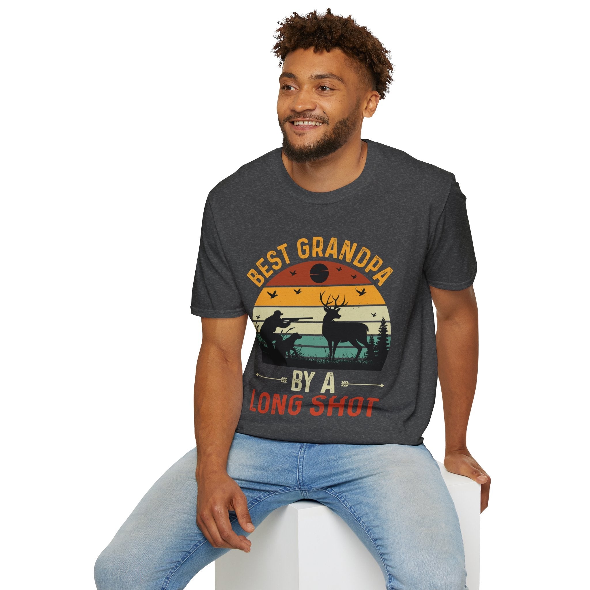 Grandpa T-Shirt - Best Grandpa By A Long Shot | T-Shirt by atgodanddesigns