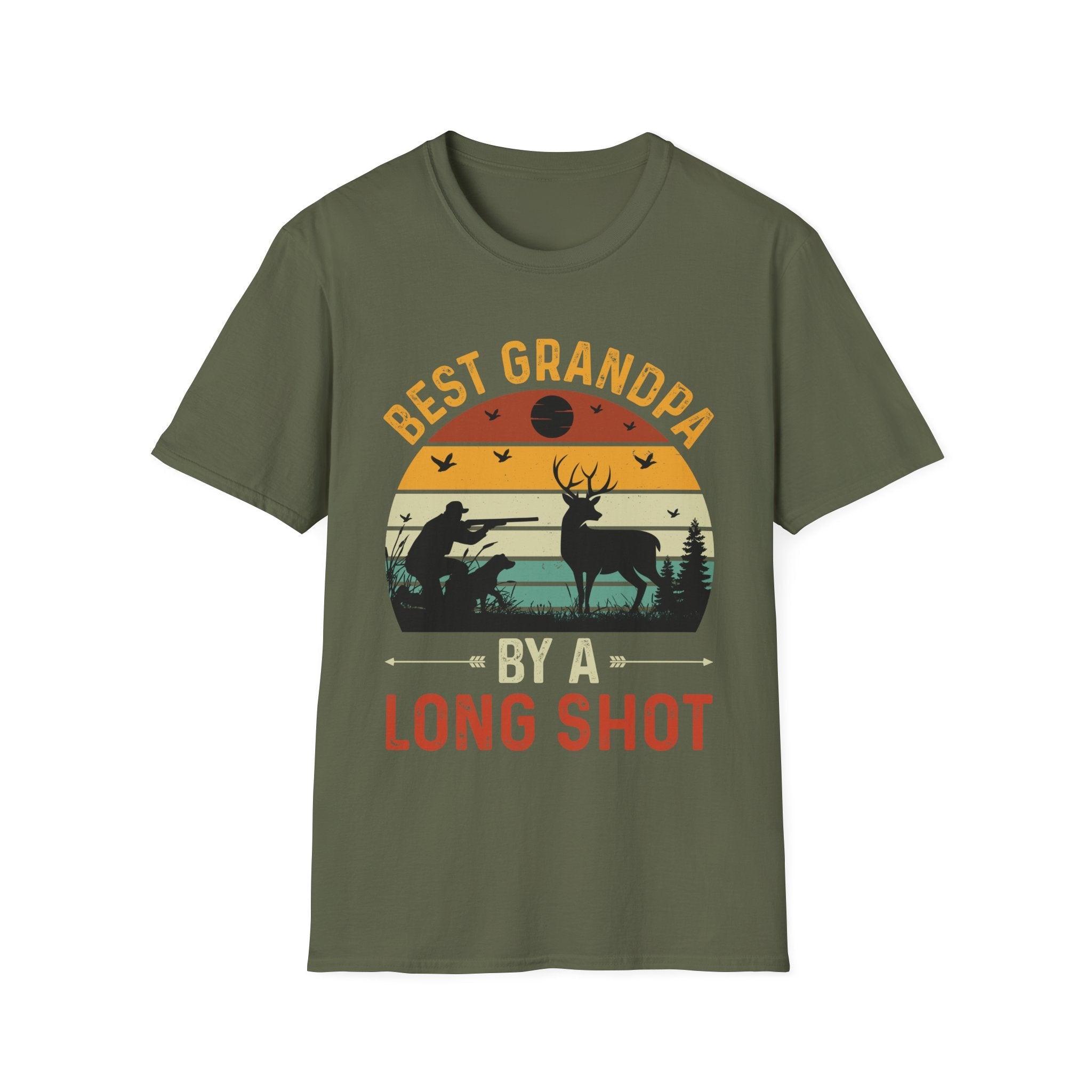 Grandpa T-Shirt - Best Grandpa By A Long Shot | T-Shirt by atgodanddesigns