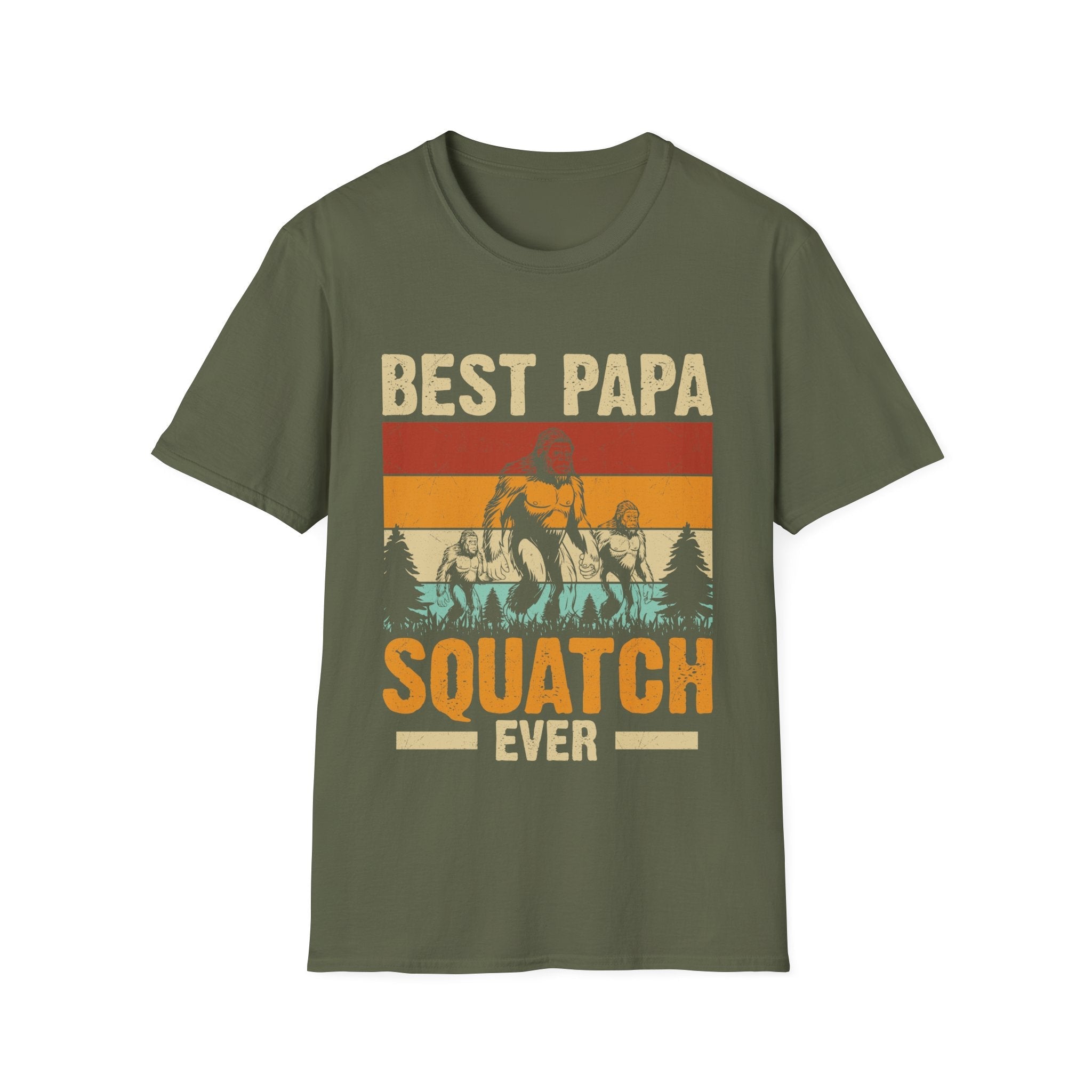 Grandpa T-Shirt - Best Papa Squatch Ever | T-Shirt by atgodanddesigns