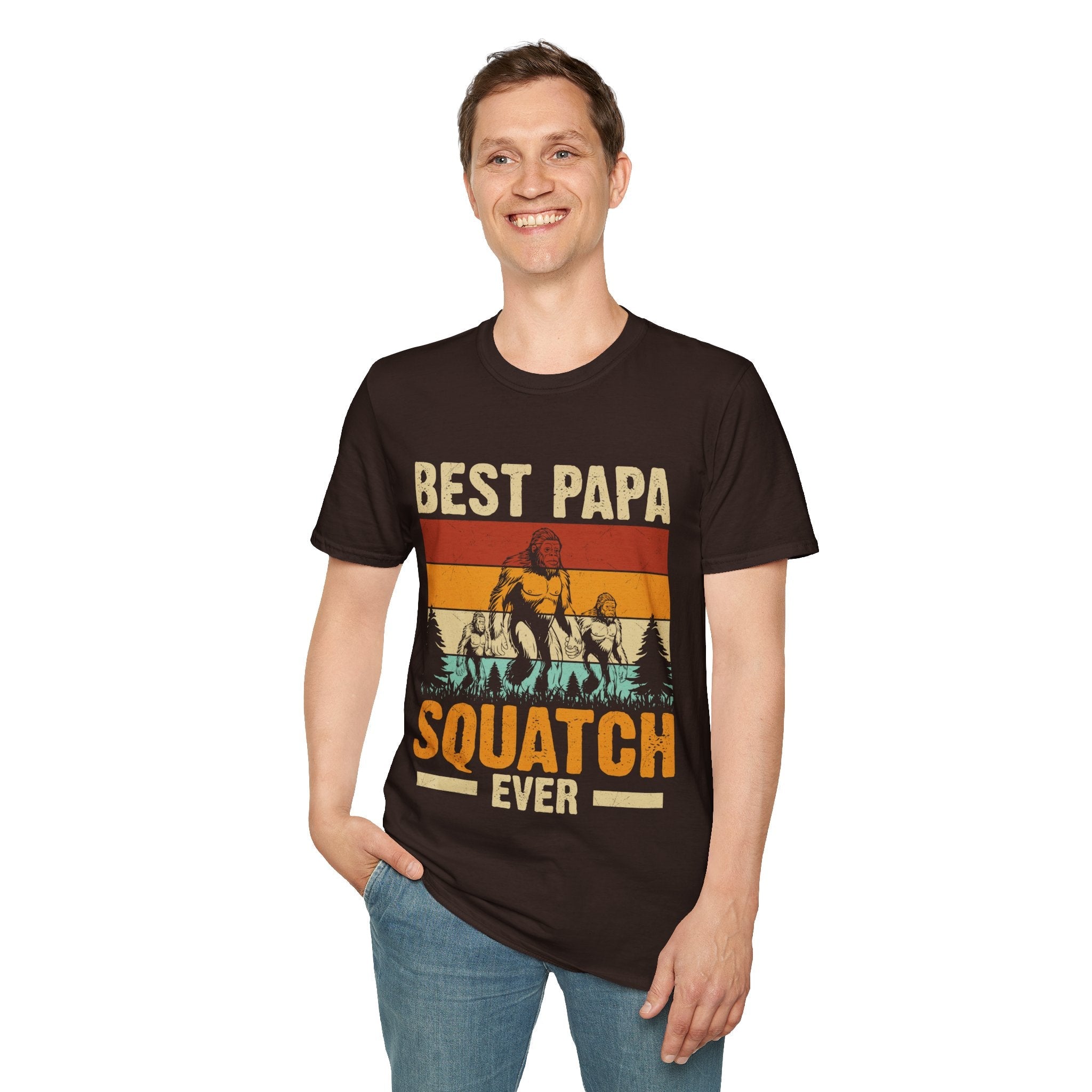 Grandpa T-Shirt - Best Papa Squatch Ever | T-Shirt by atgodanddesigns