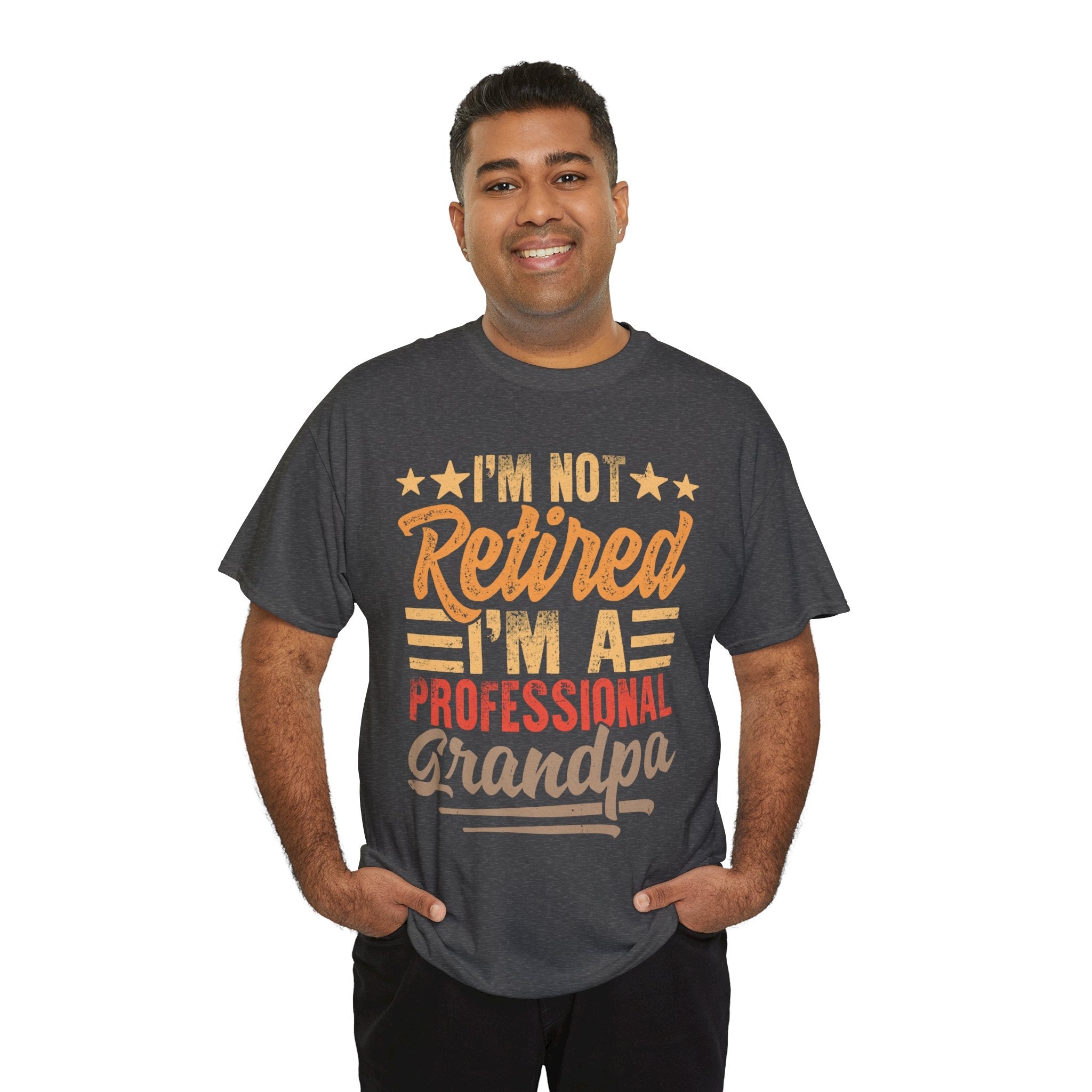 Grandpa T-Shirt - I'm Not Retired I'm A Professional Grandpa | T-Shirt by atgodanddesigns