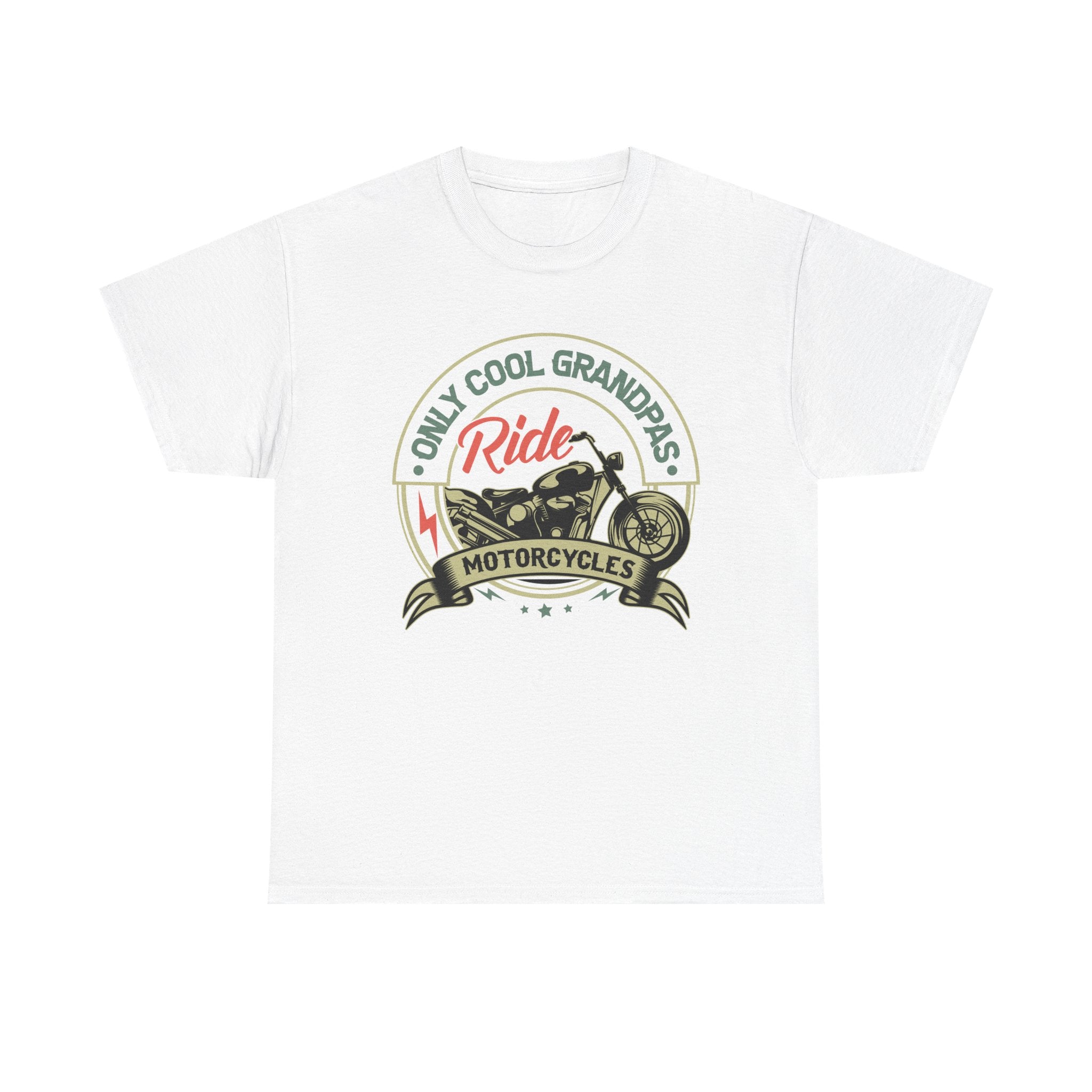 Grandpa T-Shirt - Only Cool Grandpas Ride Motorcycles | T-Shirt by atgodanddesigns