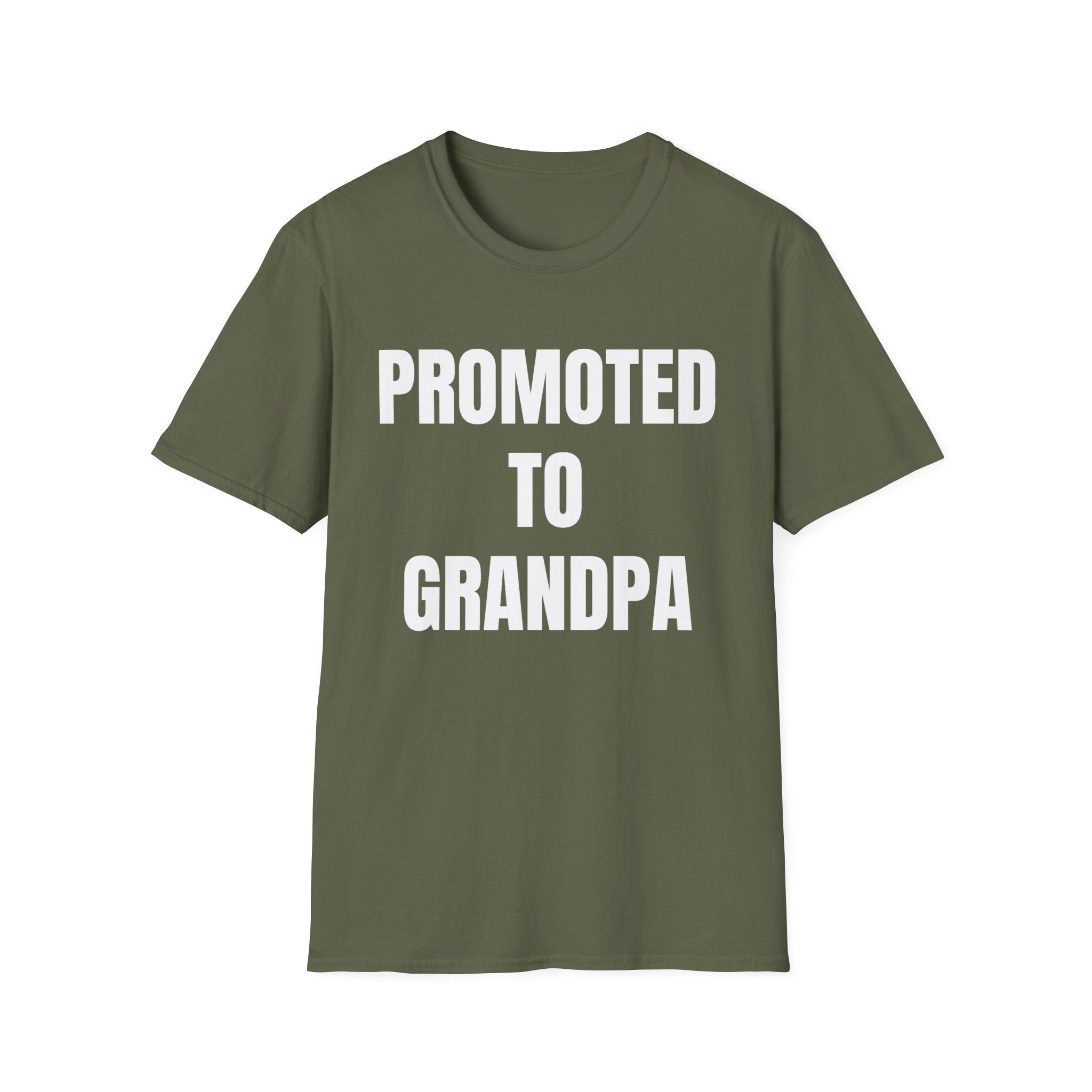 Grandpa T-Shirt - Promoted to Grandpa | T-Shirt by atgodanddesigns