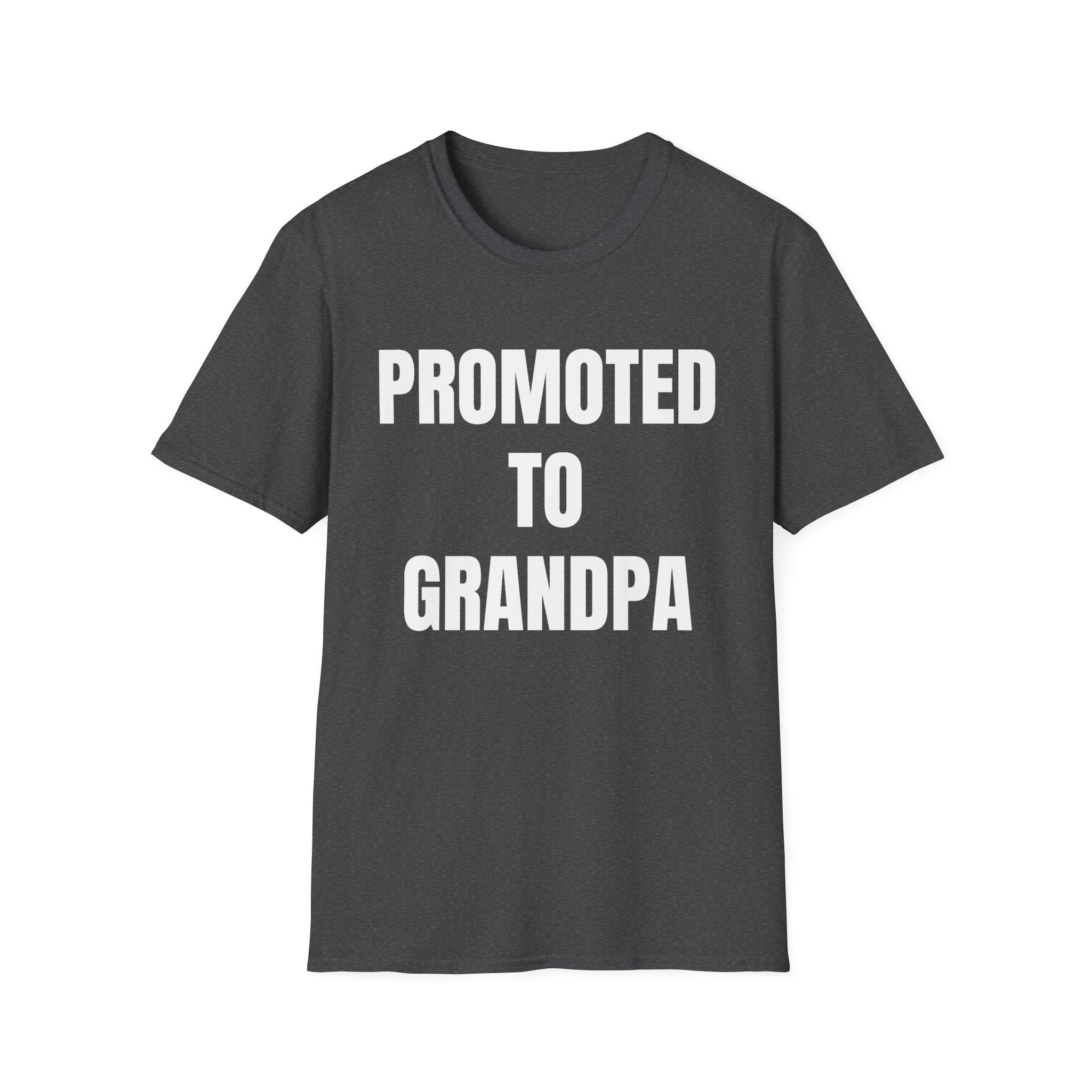 Grandpa T-Shirt - Promoted to Grandpa | T-Shirt by atgodanddesigns