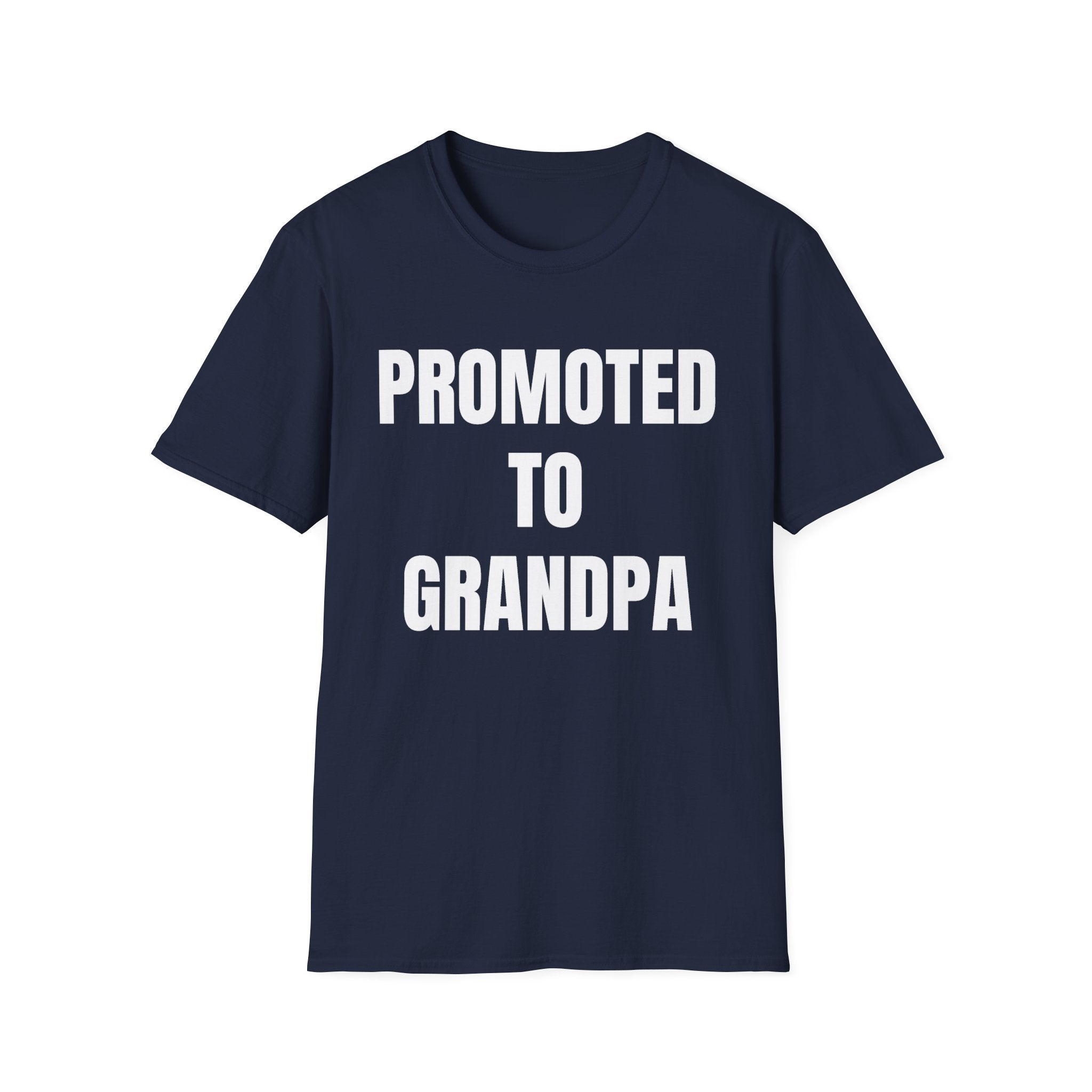 Grandpa T-Shirt - Promoted to Grandpa | T-Shirt by atgodanddesigns