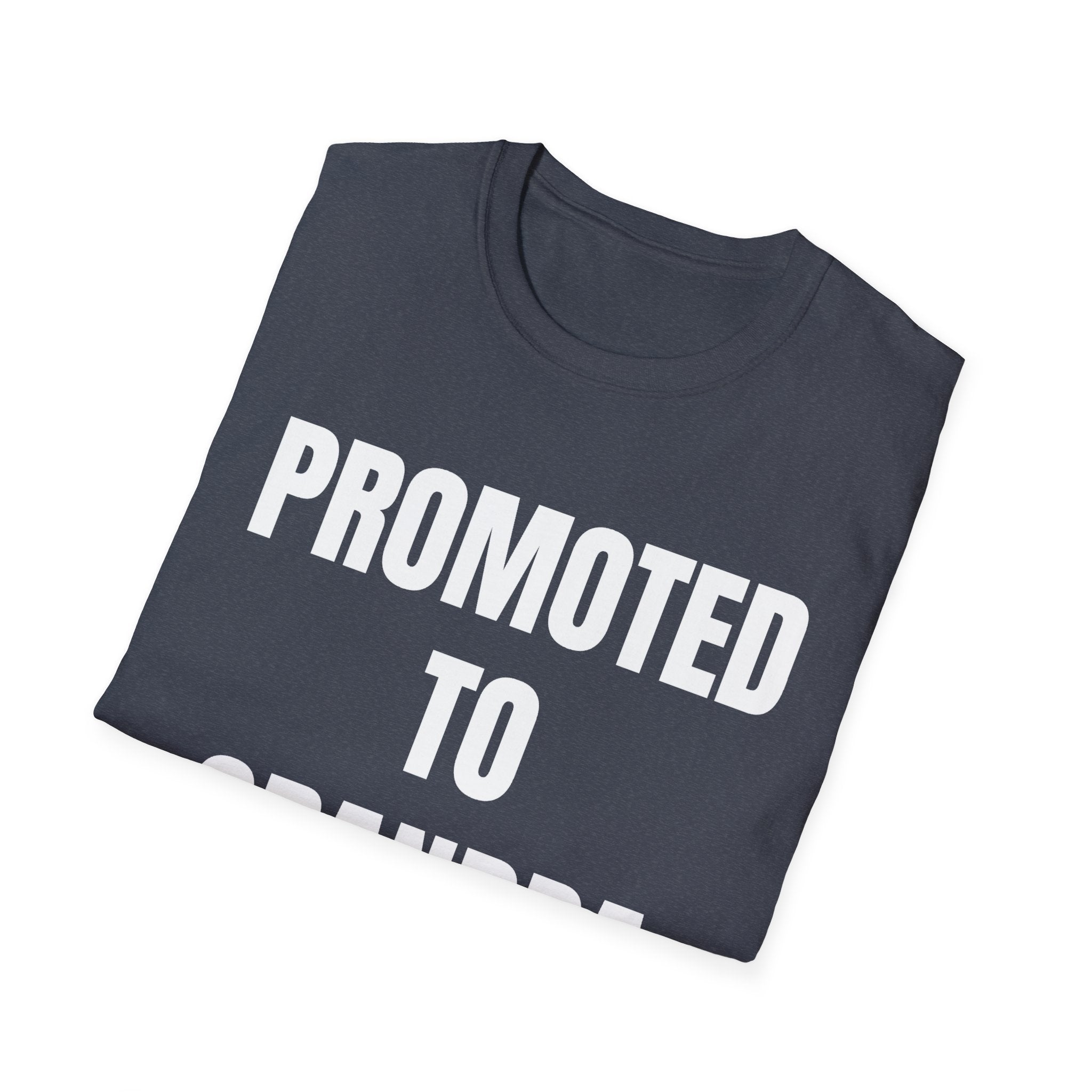 Grandpa T-Shirt - Promoted to Grandpa | T-Shirt by atgodanddesigns
