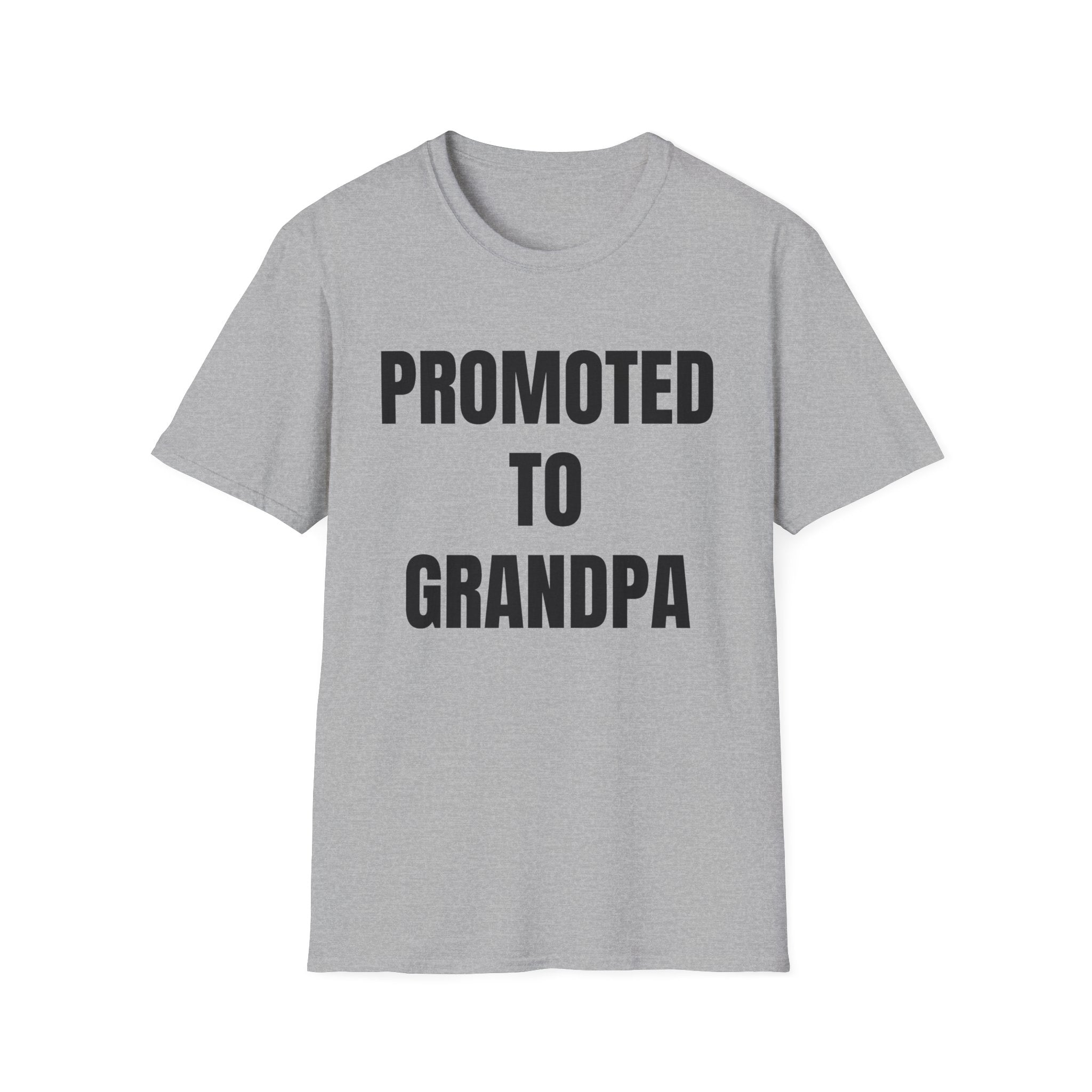 Grandpa T-Shirt - Promoted to Grandpa | T-Shirt by atgodanddesigns