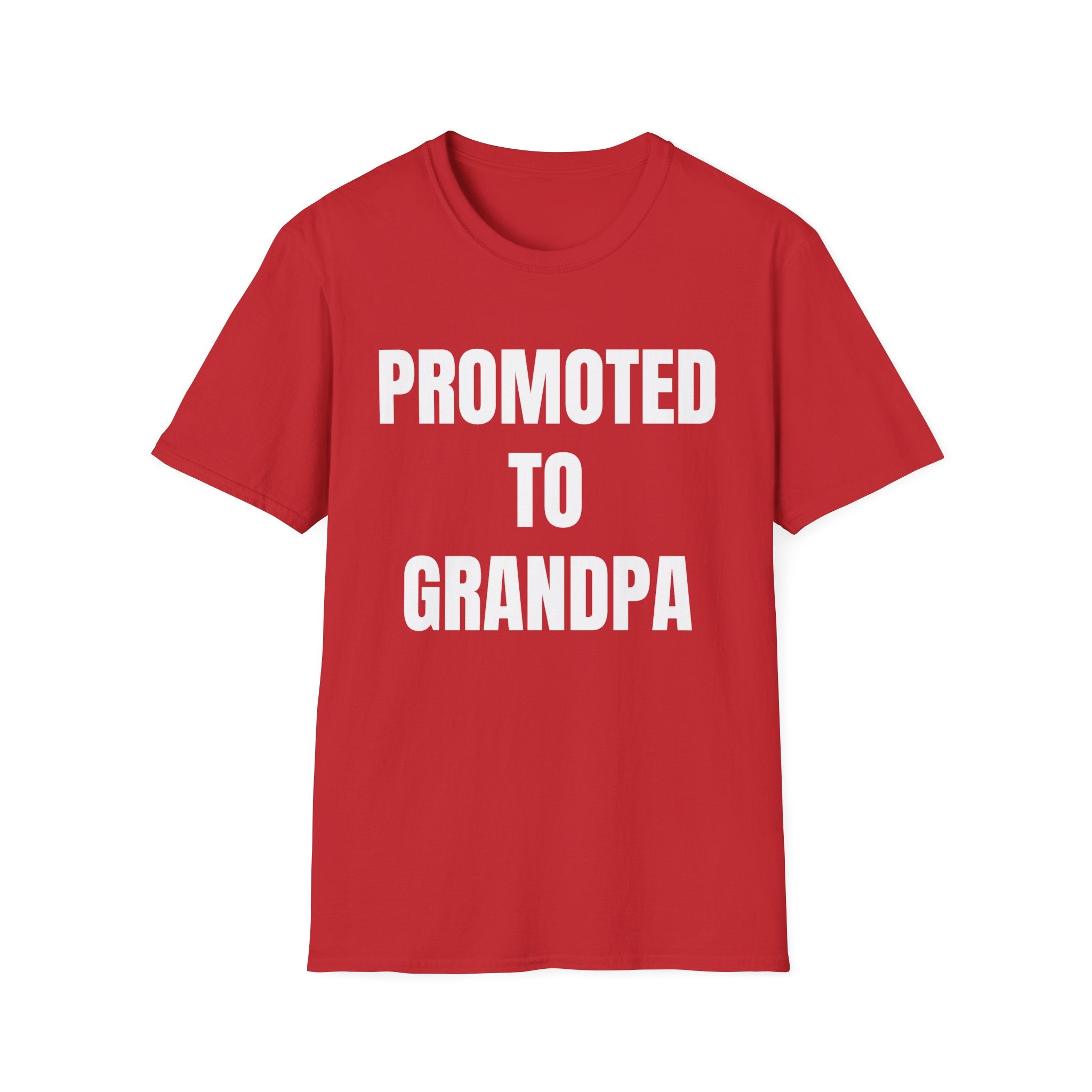 Grandpa T-Shirt - Promoted to Grandpa | T-Shirt by atgodanddesigns