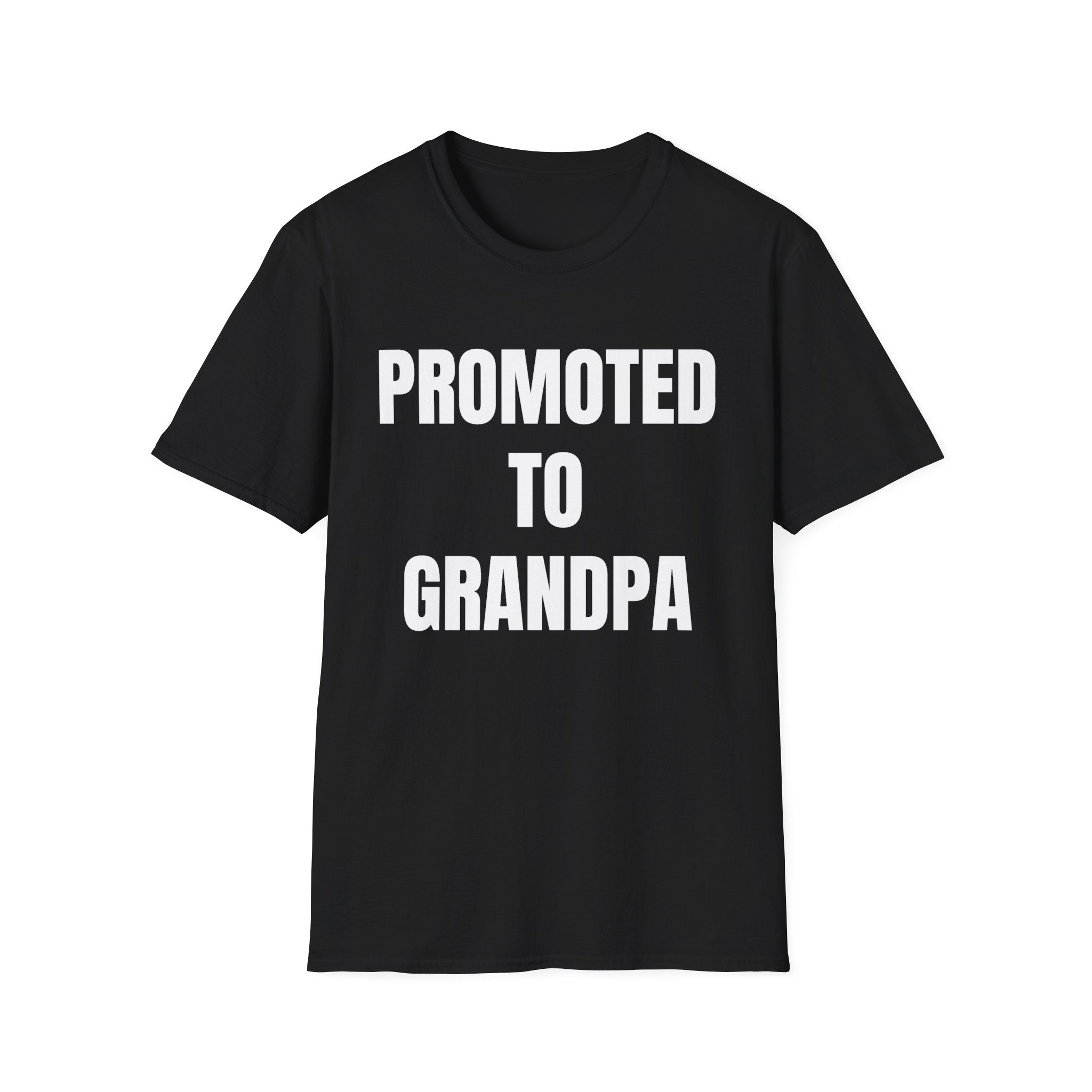 Grandpa T-Shirt - Promoted to Grandpa | T-Shirt by atgodanddesigns