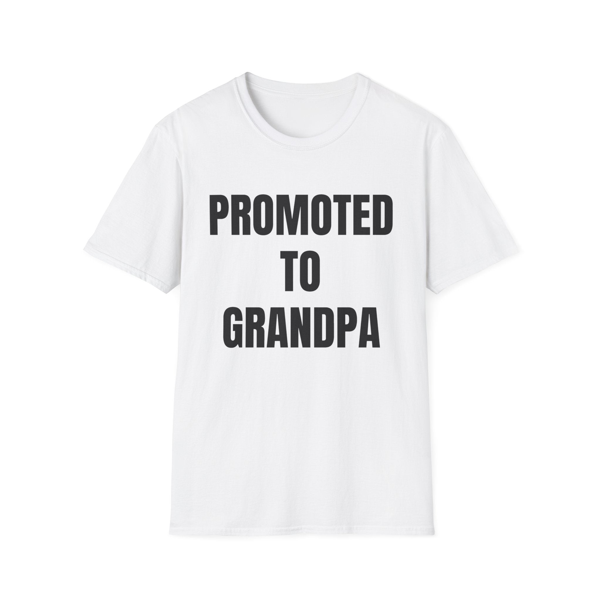 Grandpa T-Shirt - Promoted to Grandpa | T-Shirt by atgodanddesigns