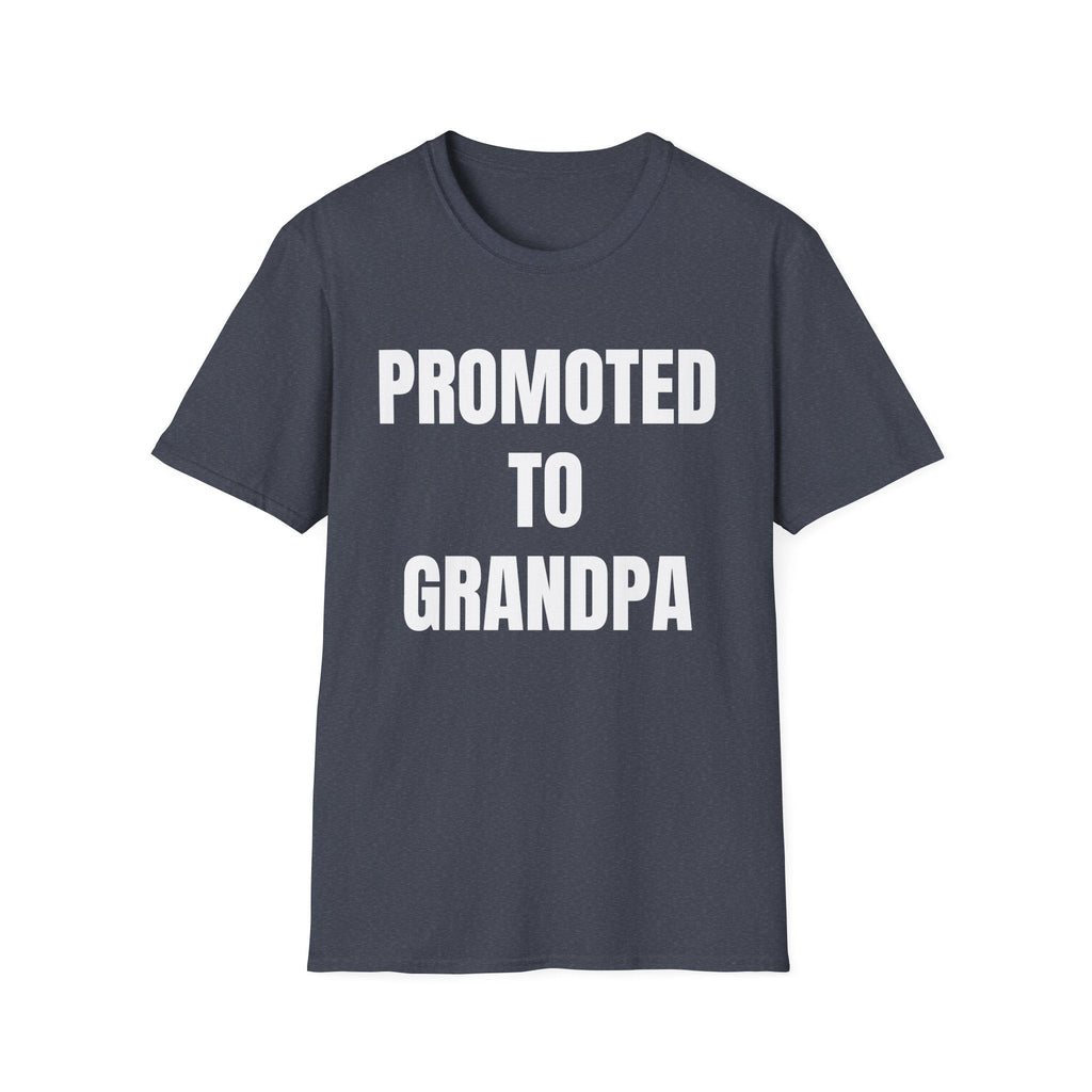 Grandpa T-Shirt - Promoted to Grandpa | T-Shirt by atgodanddesigns