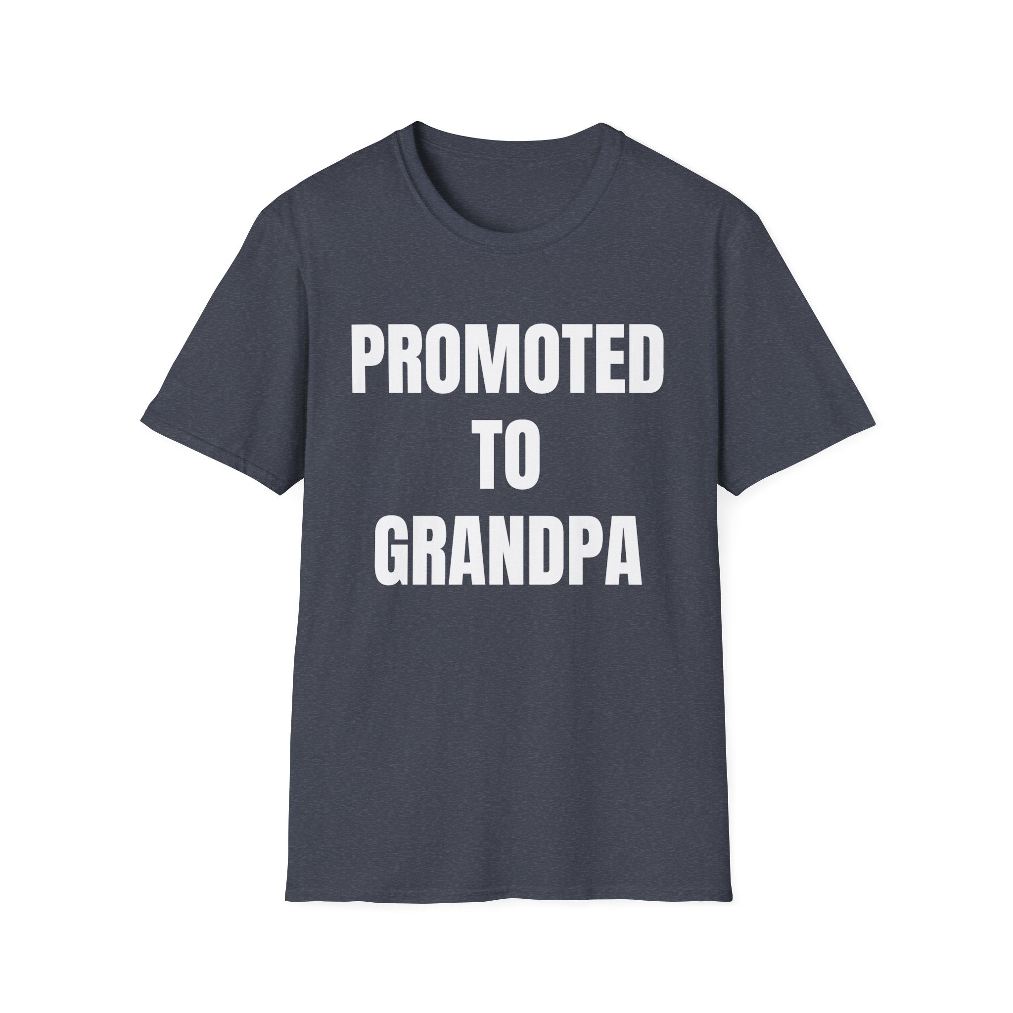 Grandpa T-Shirt - Promoted to Grandpa | T-Shirt by atgodanddesigns