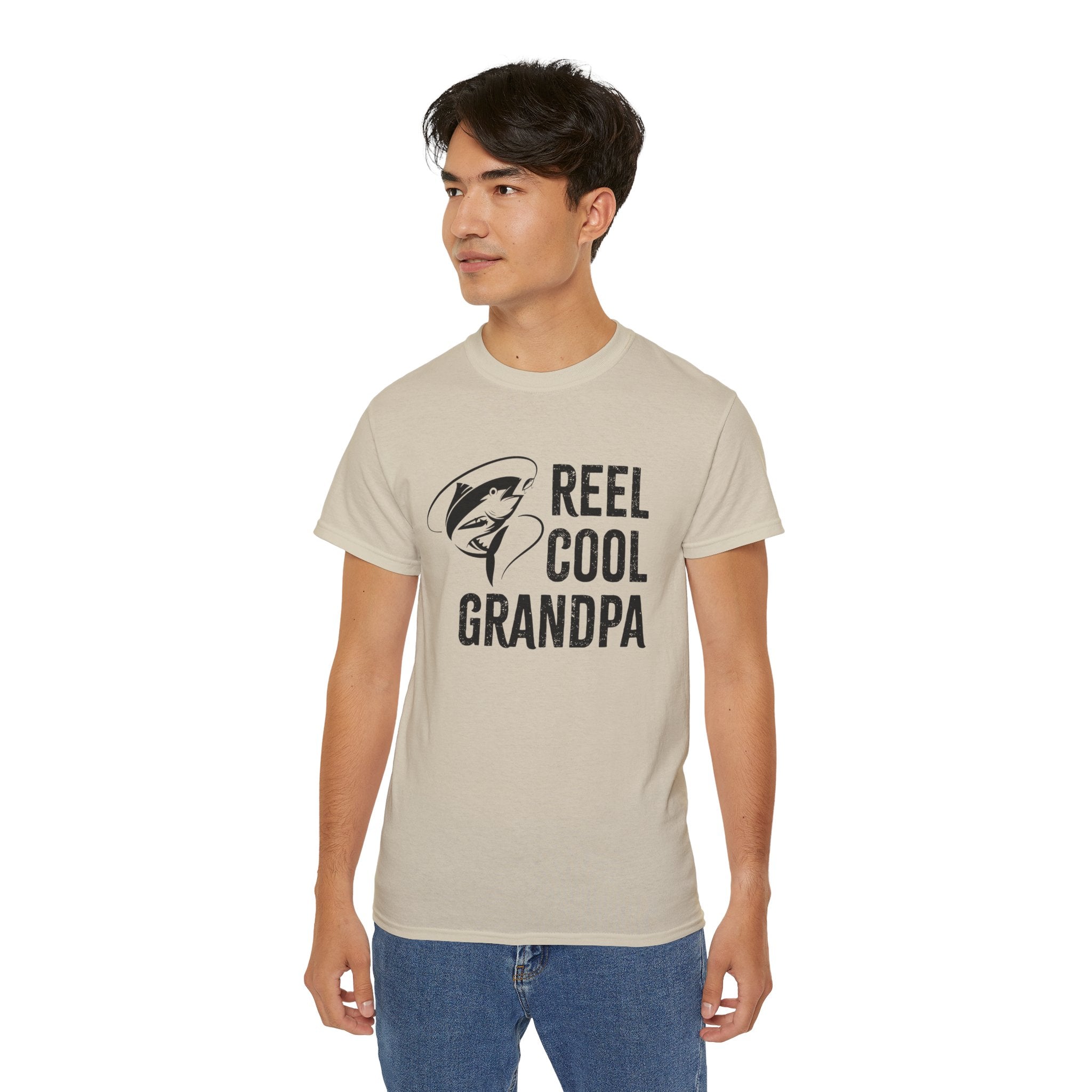 Grandpa T-Shirt - Reel Cool Grandpa | T-Shirt by atgodanddesigns