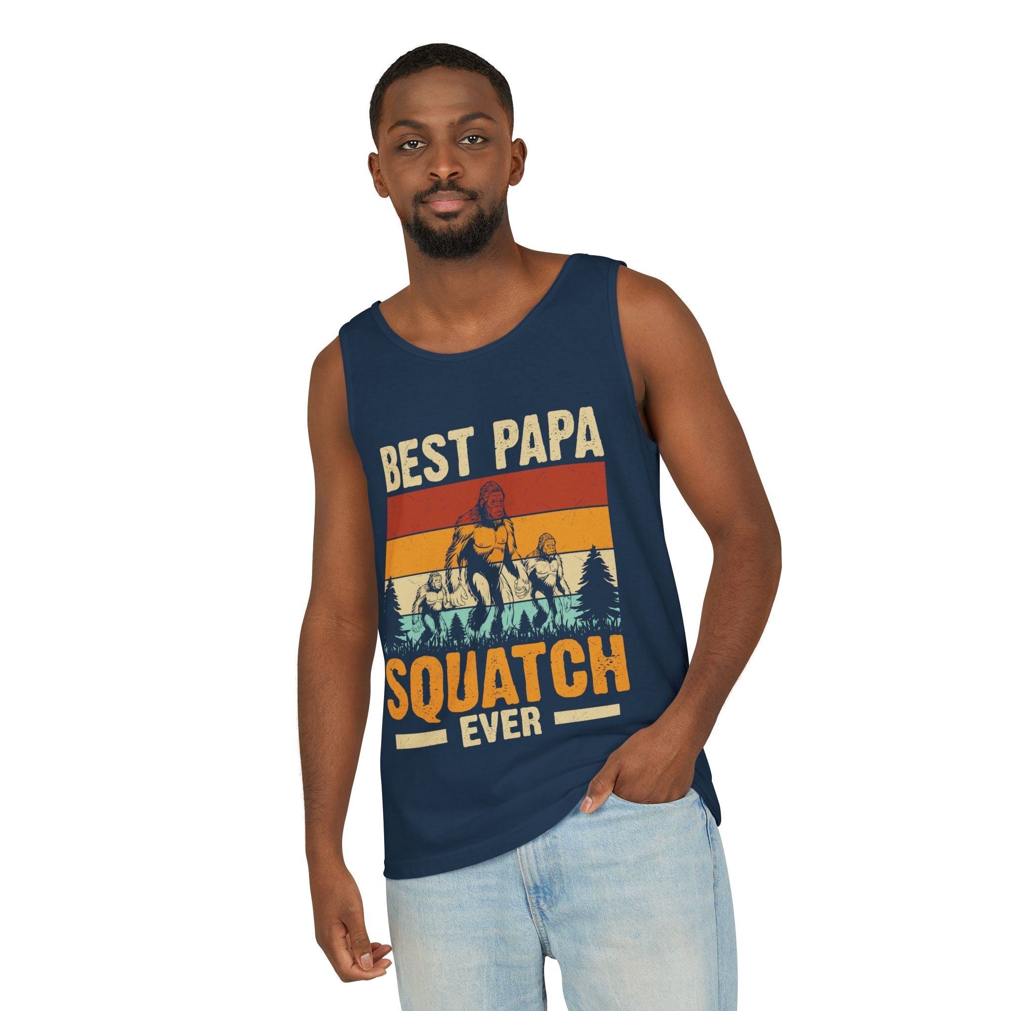 Grandpa Tank - Best Papa Squatch Ever | Tank Top by atgodanddesigns