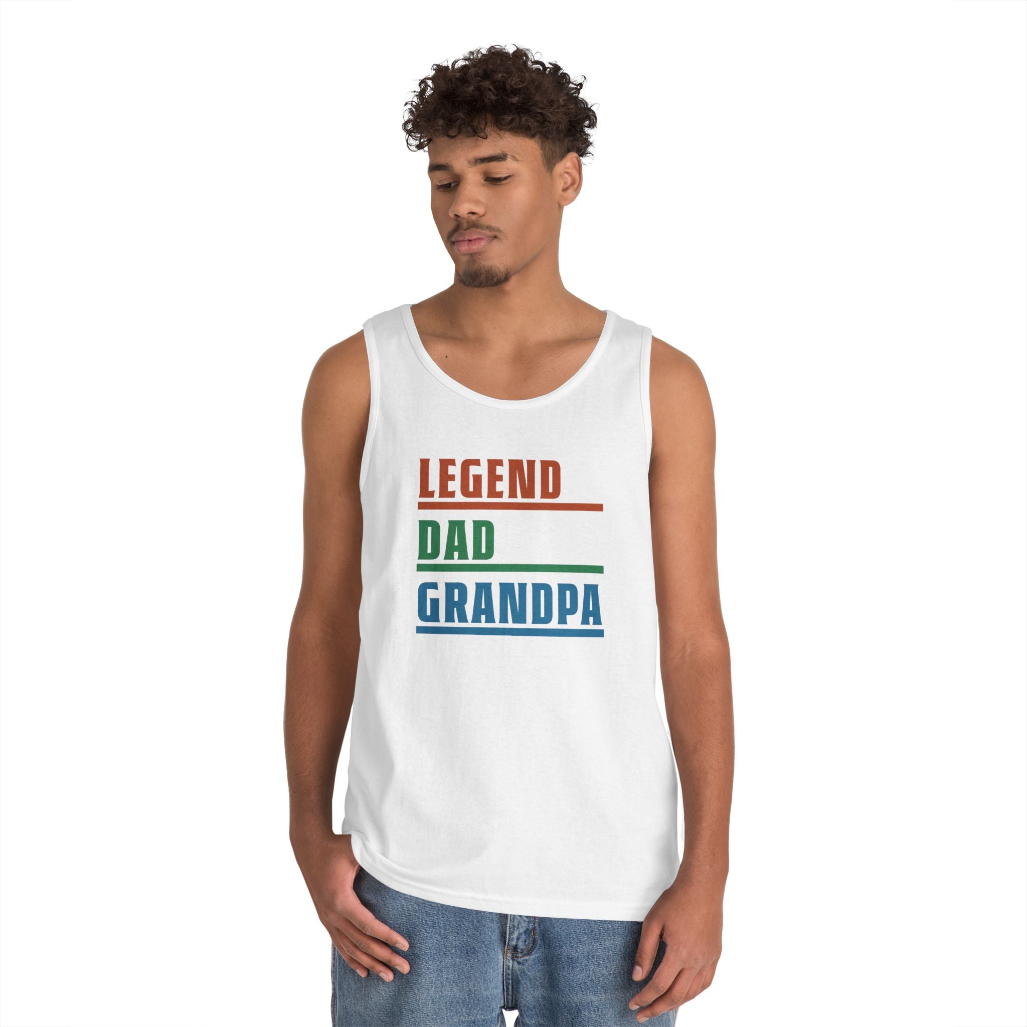 Grandpa Tank - LEGEND - DAD - GRANDPA | Tank Top by atgodanddesigns