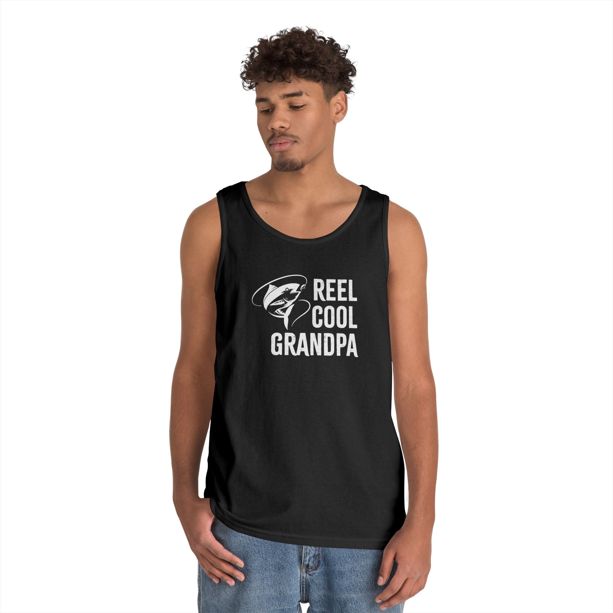 Grandpa Tank - Reel Cool Grandpa | Tank Top by atgodanddesigns