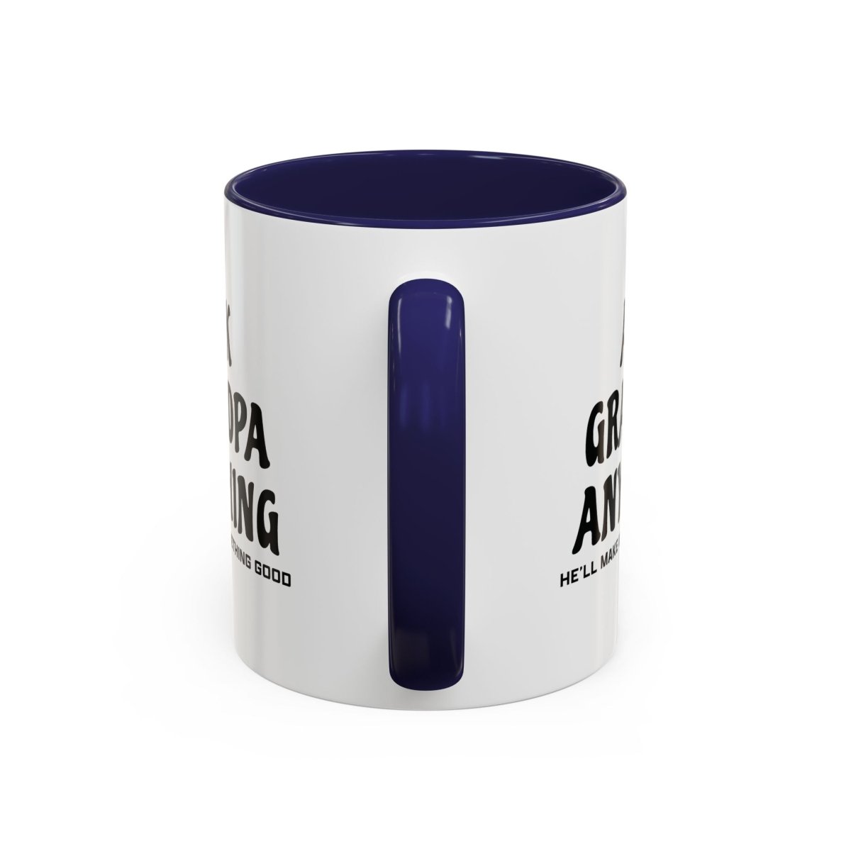 Graphic Accent Coffee Mug (11oz, 15oz) - Ask Grandpa Anything | Mug by atgodanddesigns