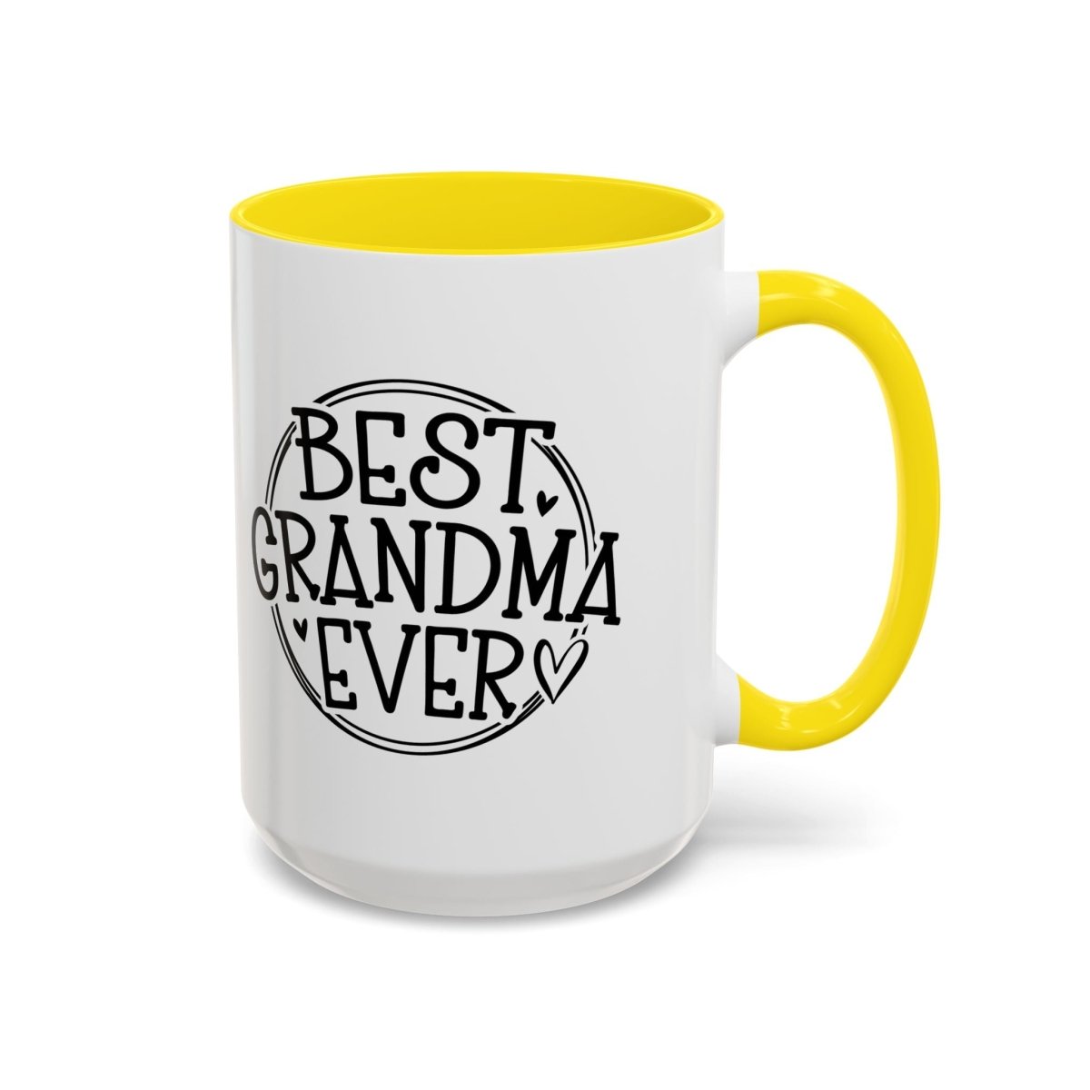 Graphic Accent Coffee Mug (11oz, 15oz) - Best Grandma Ever | Mug by atgodanddesigns