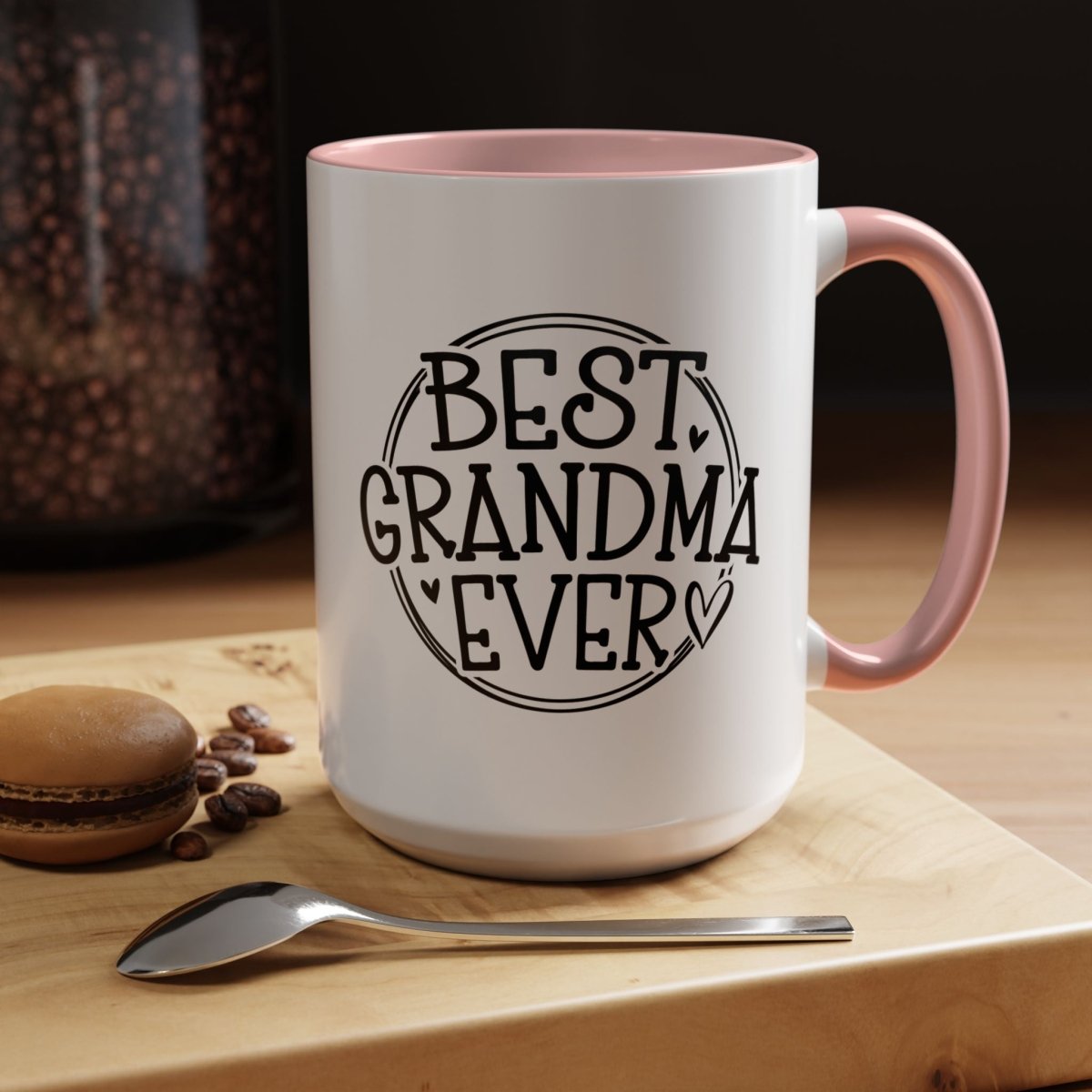 Graphic Accent Coffee Mug (11oz, 15oz) - Best Grandma Ever | Mug by atgodanddesigns