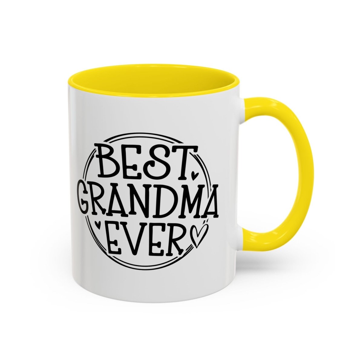 Graphic Accent Coffee Mug (11oz, 15oz) - Best Grandma Ever | Mug by atgodanddesigns