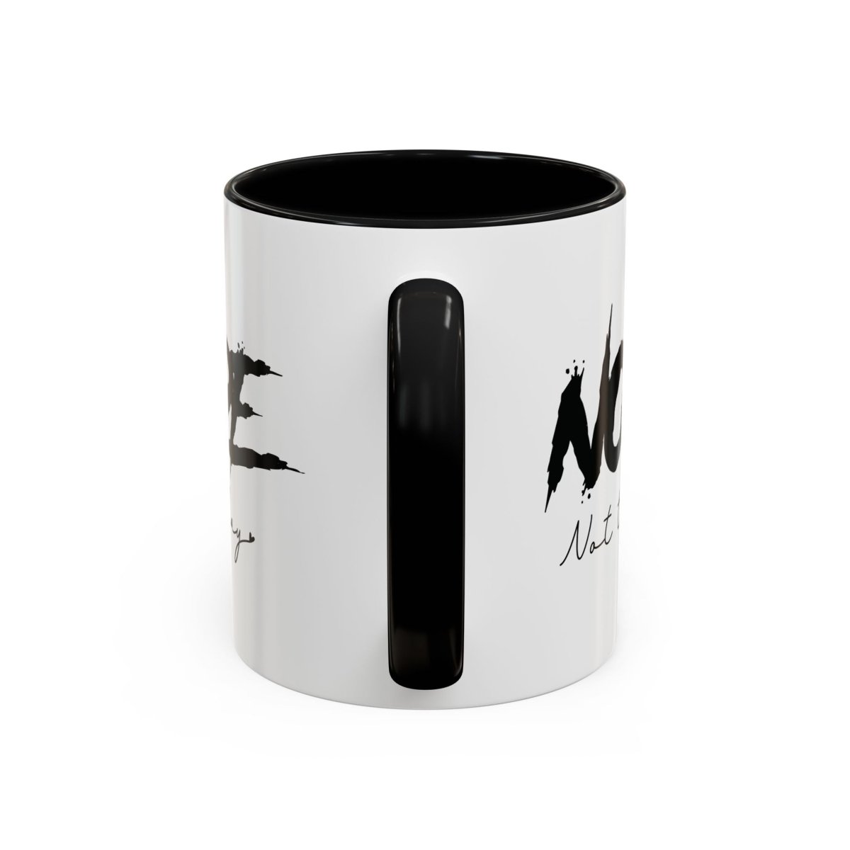 Graphic Accent Coffee Mug (11oz, 15oz) - Nope Not Today | Mug by atgodanddesigns