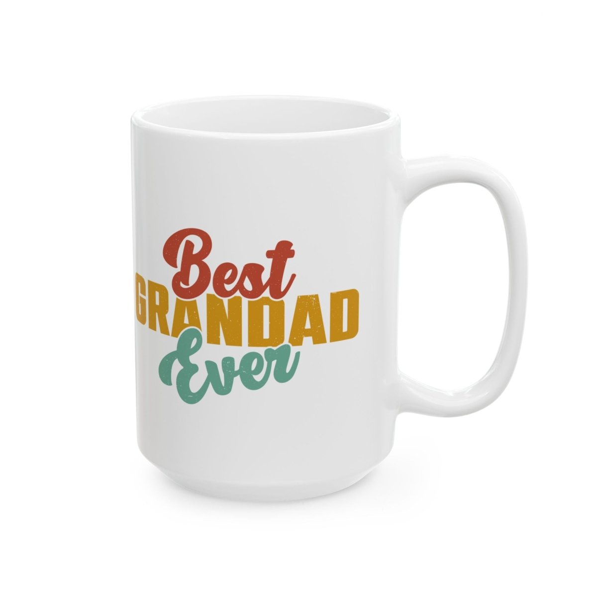 Graphic Ceramic Mug (11oz, 15oz) - Best Granddad Ever | Mug by atgodanddesigns