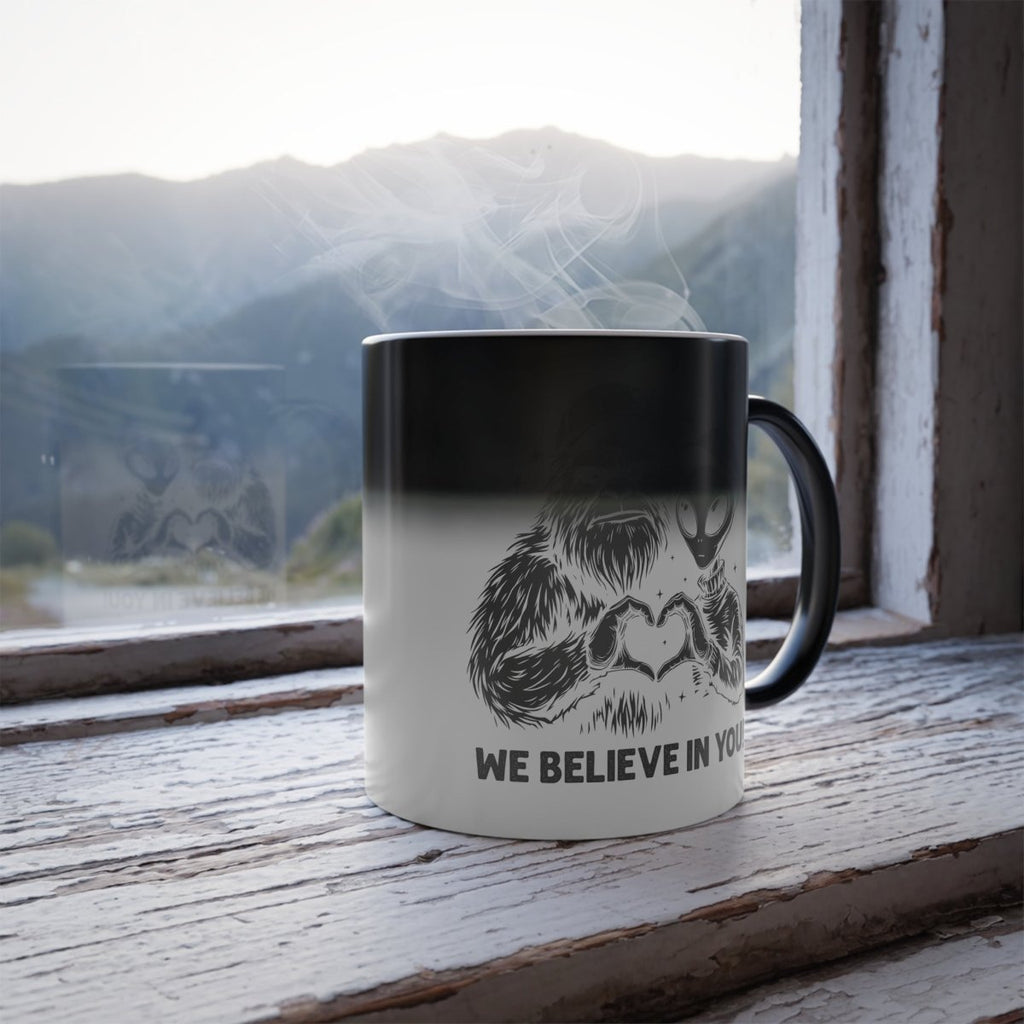 Graphic Color Morphing Mug (11oz) - We Believe In You | Mug by atgodanddesigns