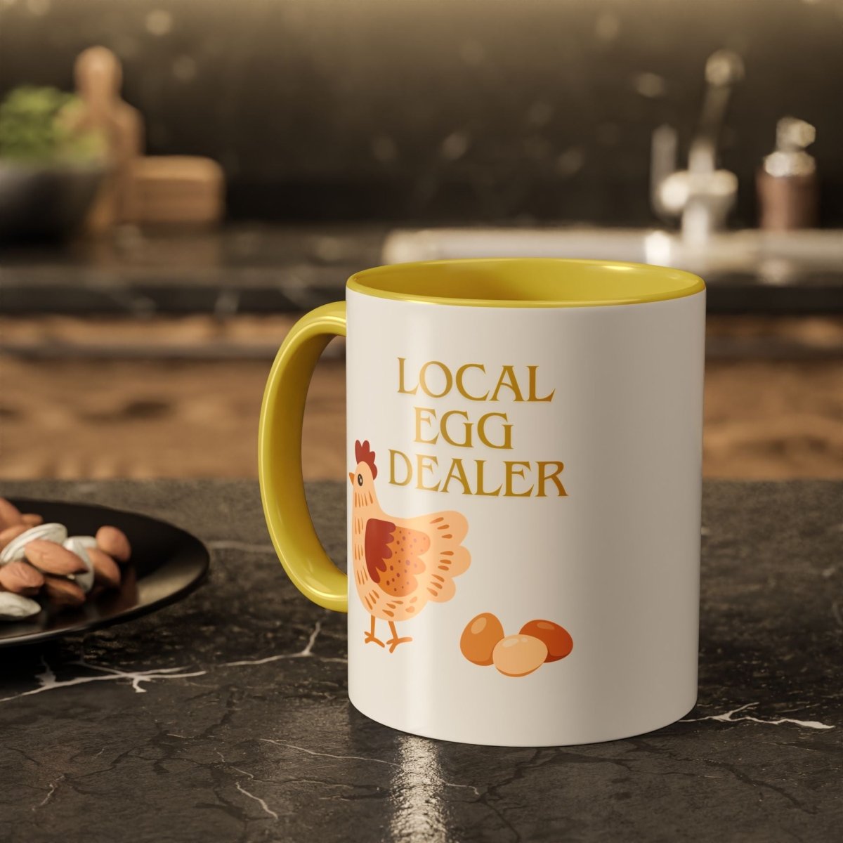 Graphic Colorful Mug (11oz, 15oz) - Local Egg Dealer | Mug by atgodanddesigns