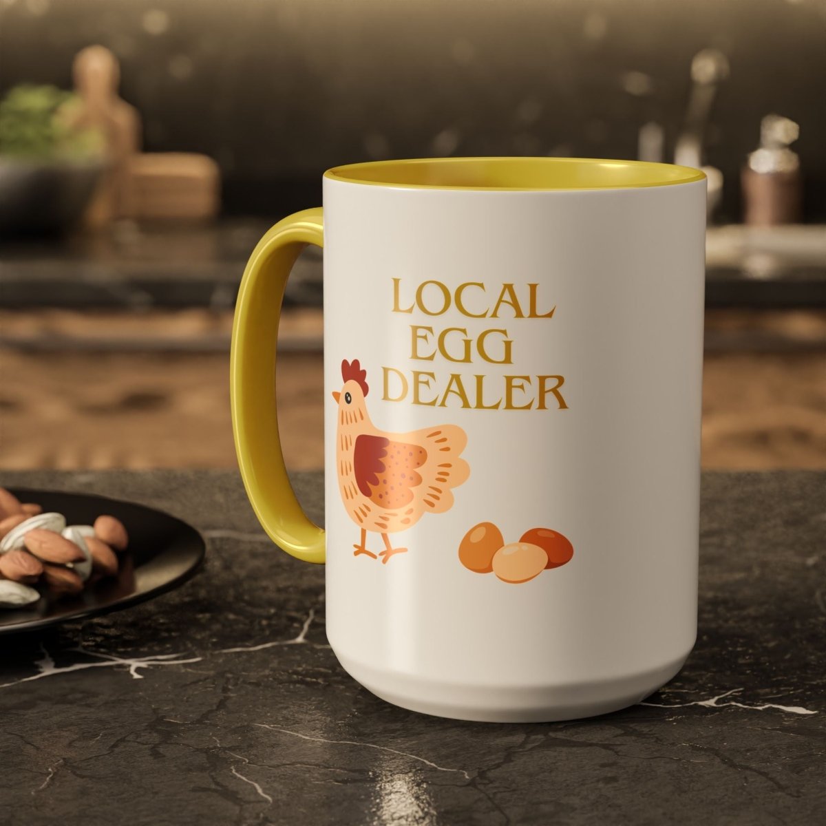 Graphic Colorful Mug (11oz, 15oz) - Local Egg Dealer | Mug by atgodanddesigns