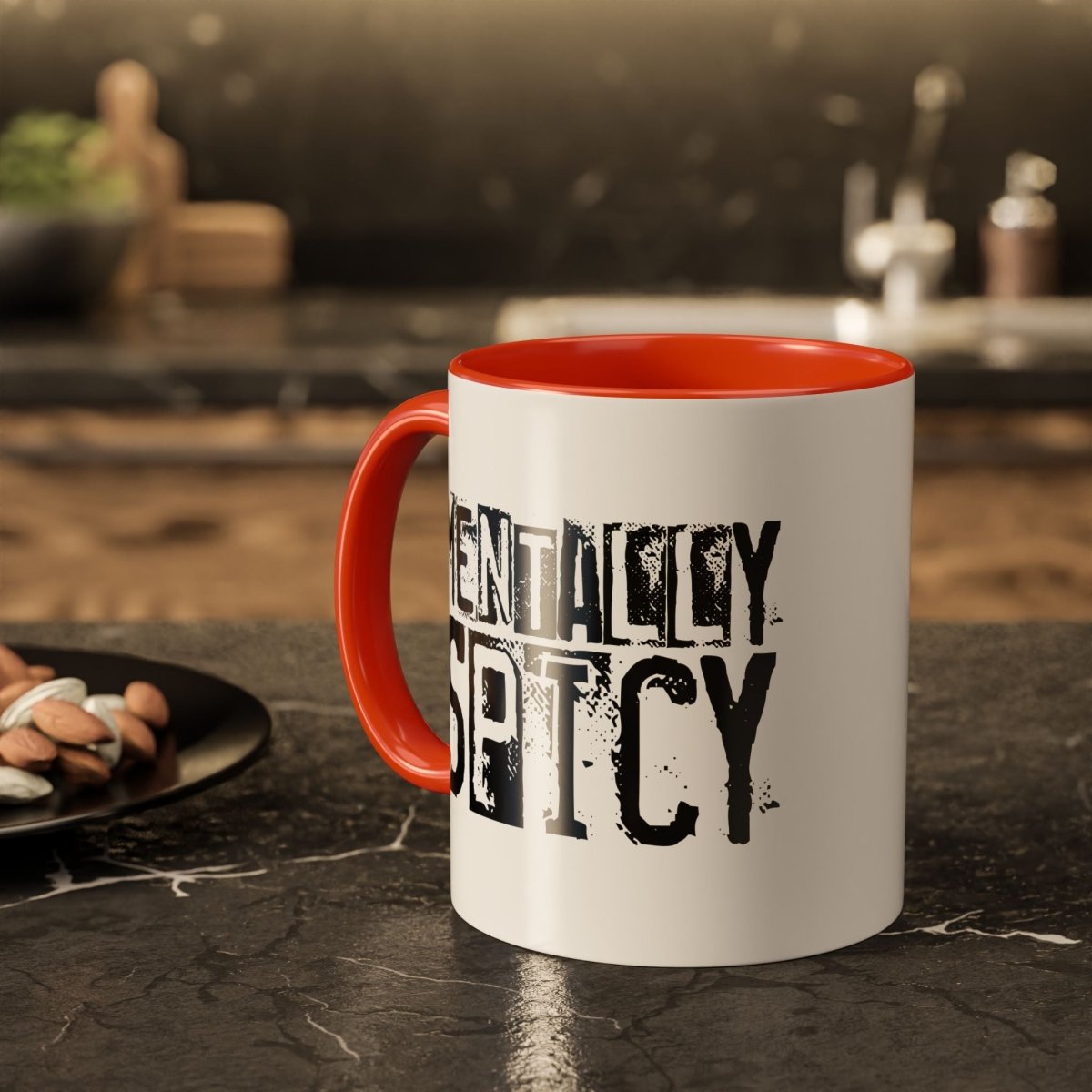 Graphic Colorful Mug (11oz, 15oz) - Mentally Spicy | Mug by atgodanddesigns