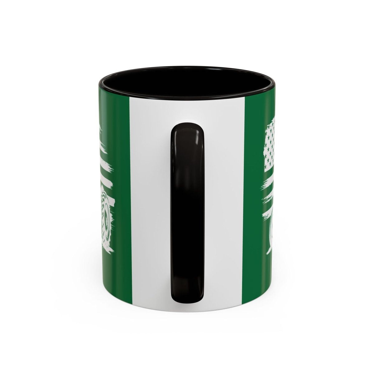 Graphic Colorful Mug (11oz, 15oz) - Tractor and American flag | Mug by atgodanddesigns