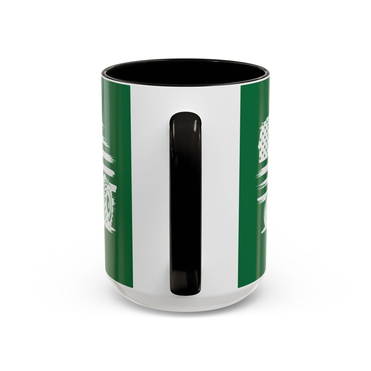 Graphic Colorful Mug (11oz, 15oz) - Tractor and American flag | Mug by atgodanddesigns