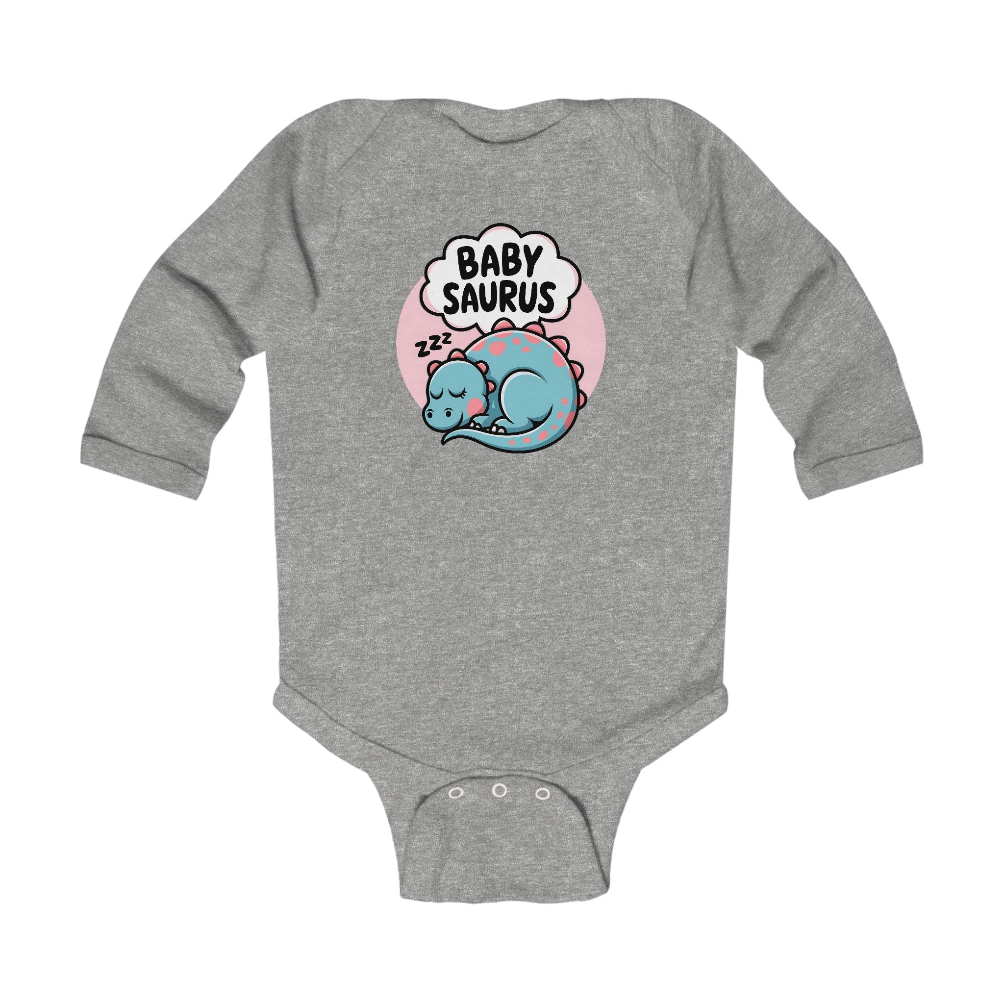 Graphic Infant Long Sleeve Onesie - Baby Saurus | Kids clothes by atgodanddesigns