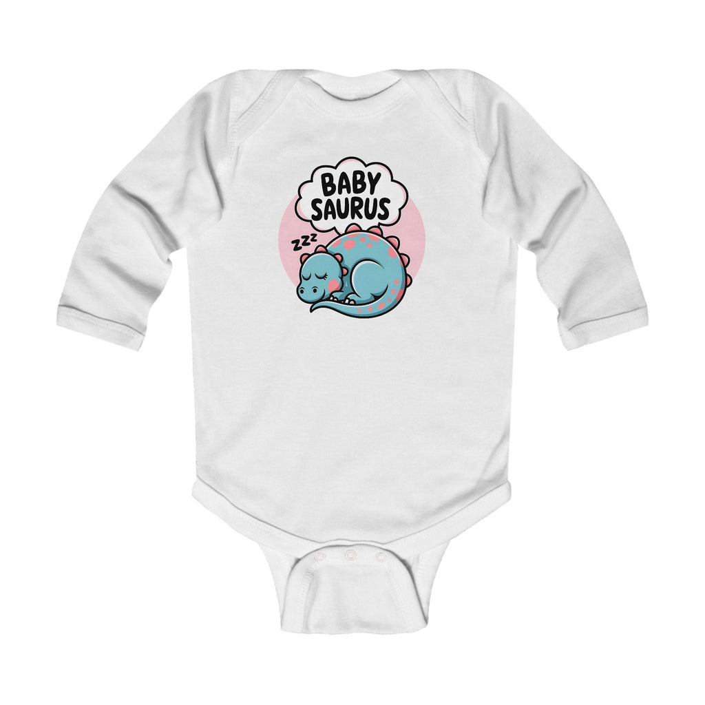 Graphic Infant Long Sleeve Onesie - Baby Saurus | Kids clothes by atgodanddesigns