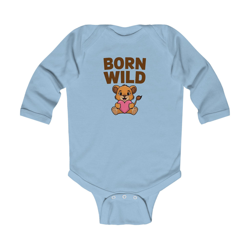 Graphic Infant Long Sleeve Onesie - Born Wild | Kids clothes by atgodanddesigns