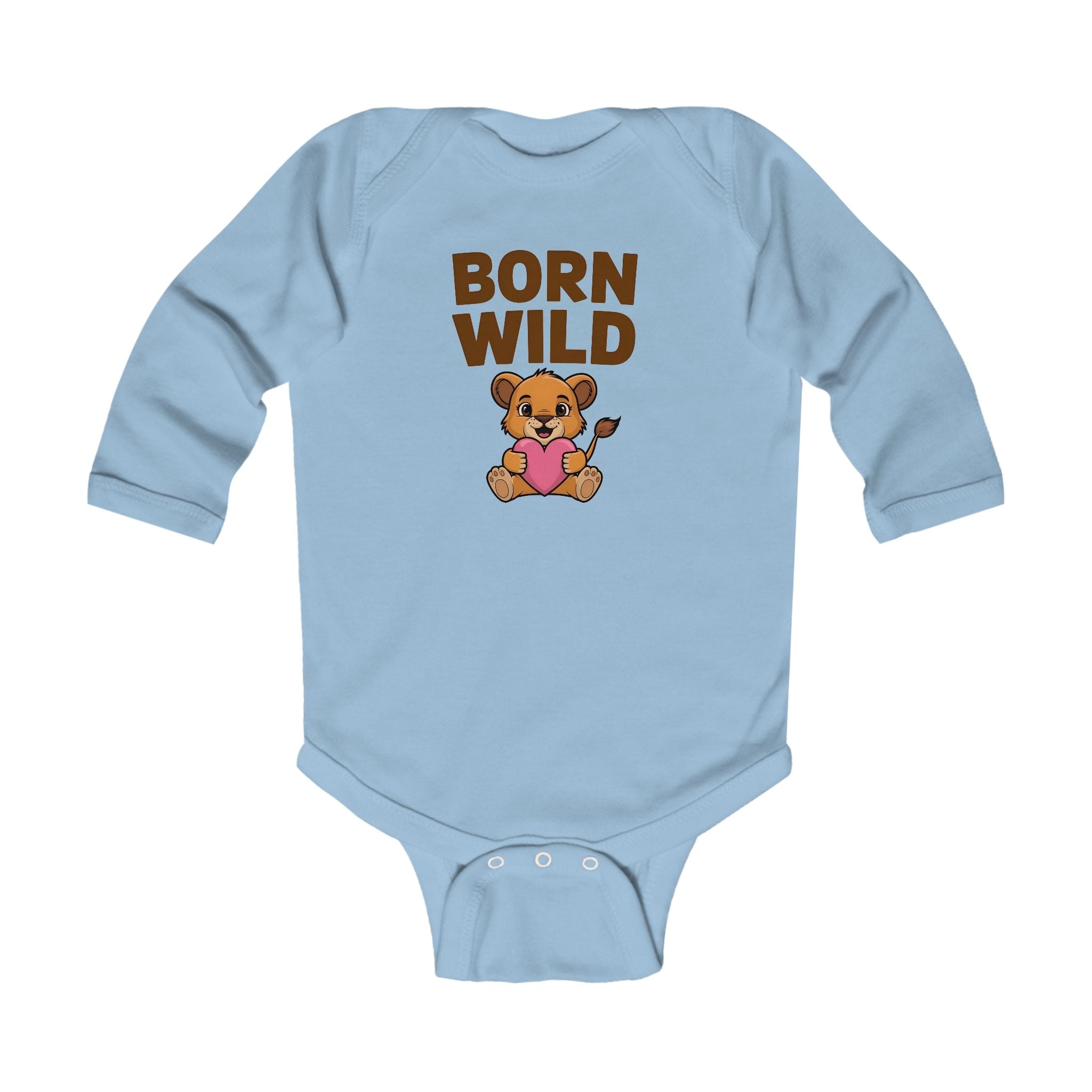 Graphic Infant Long Sleeve Onesie - Born Wild | Kids clothes by atgodanddesigns