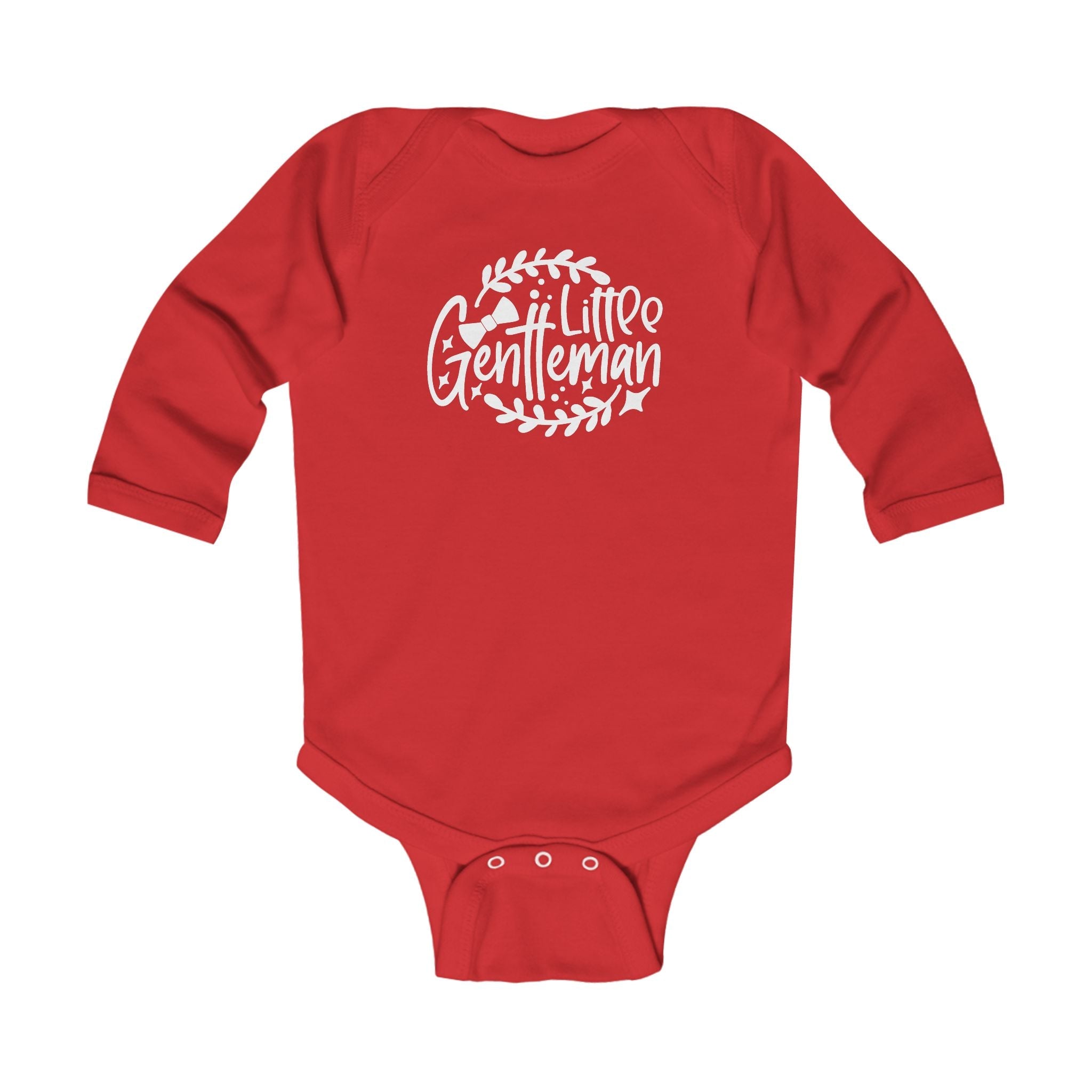 Graphic Infant Long Sleeve Onesie - Little Gentleman | Kids clothes by atgodanddesigns