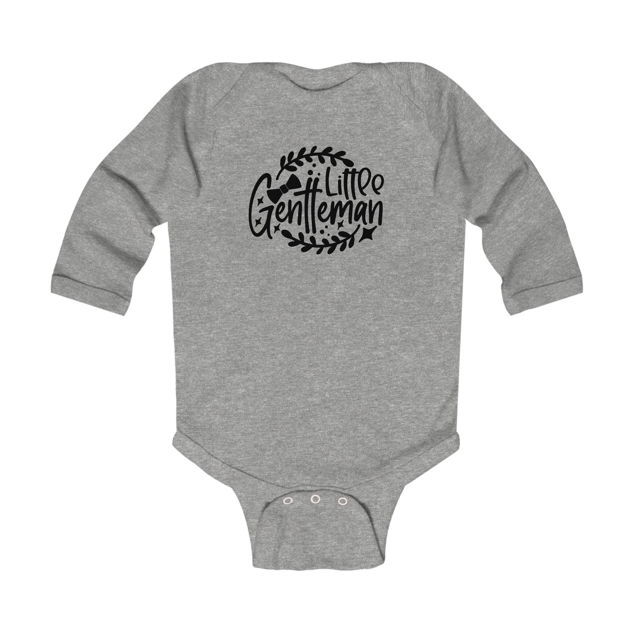 Graphic Infant Long Sleeve Onesie - Little Gentleman | Kids clothes by atgodanddesigns