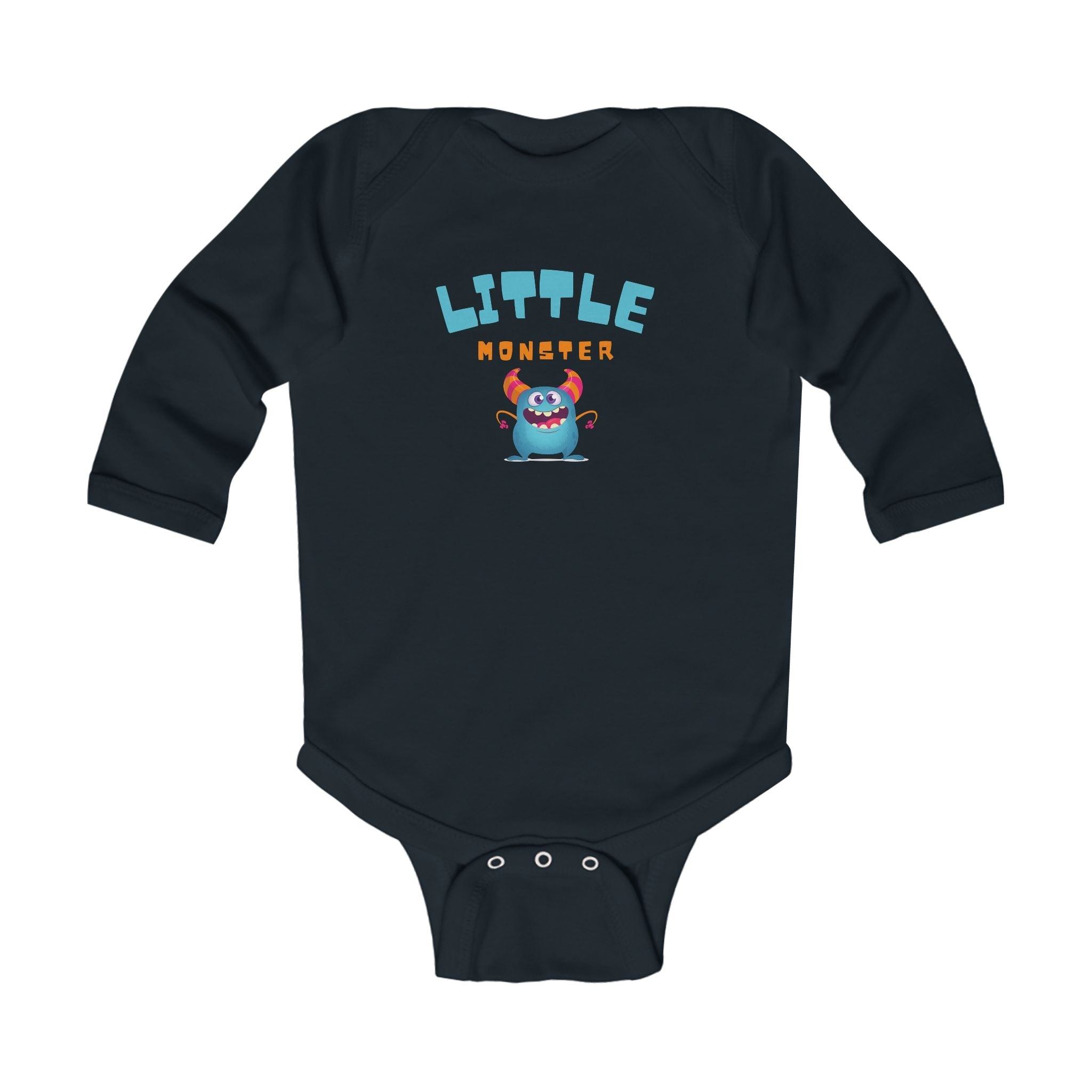 Graphic Infant Long Sleeve Onesie - Little Monster | Kids clothes by atgodanddesigns