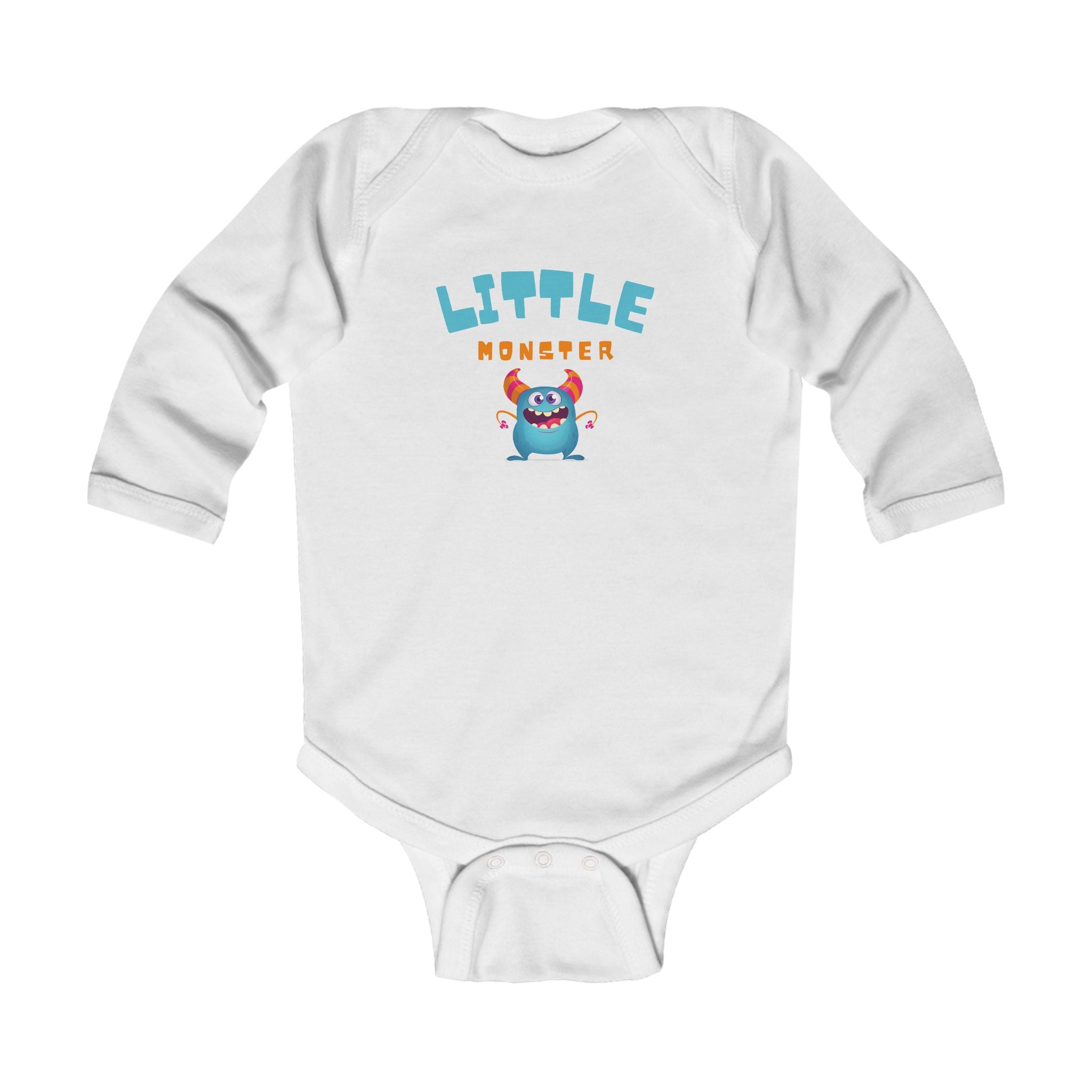 Graphic Infant Long Sleeve Onesie - Little Monster | Kids clothes by atgodanddesigns