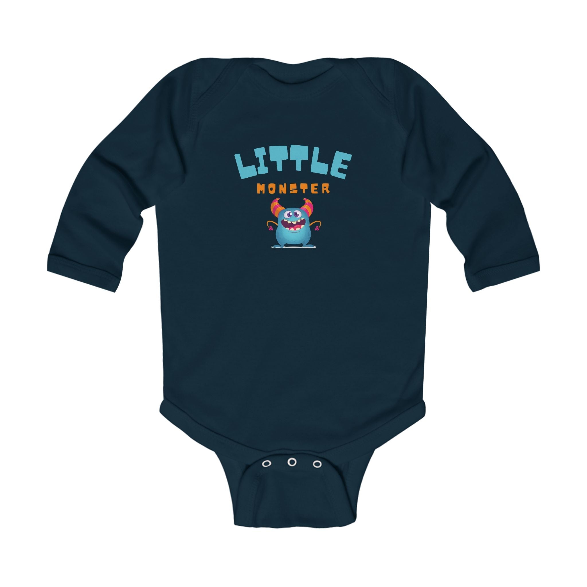 Graphic Infant Long Sleeve Onesie - Little Monster | Kids clothes by atgodanddesigns