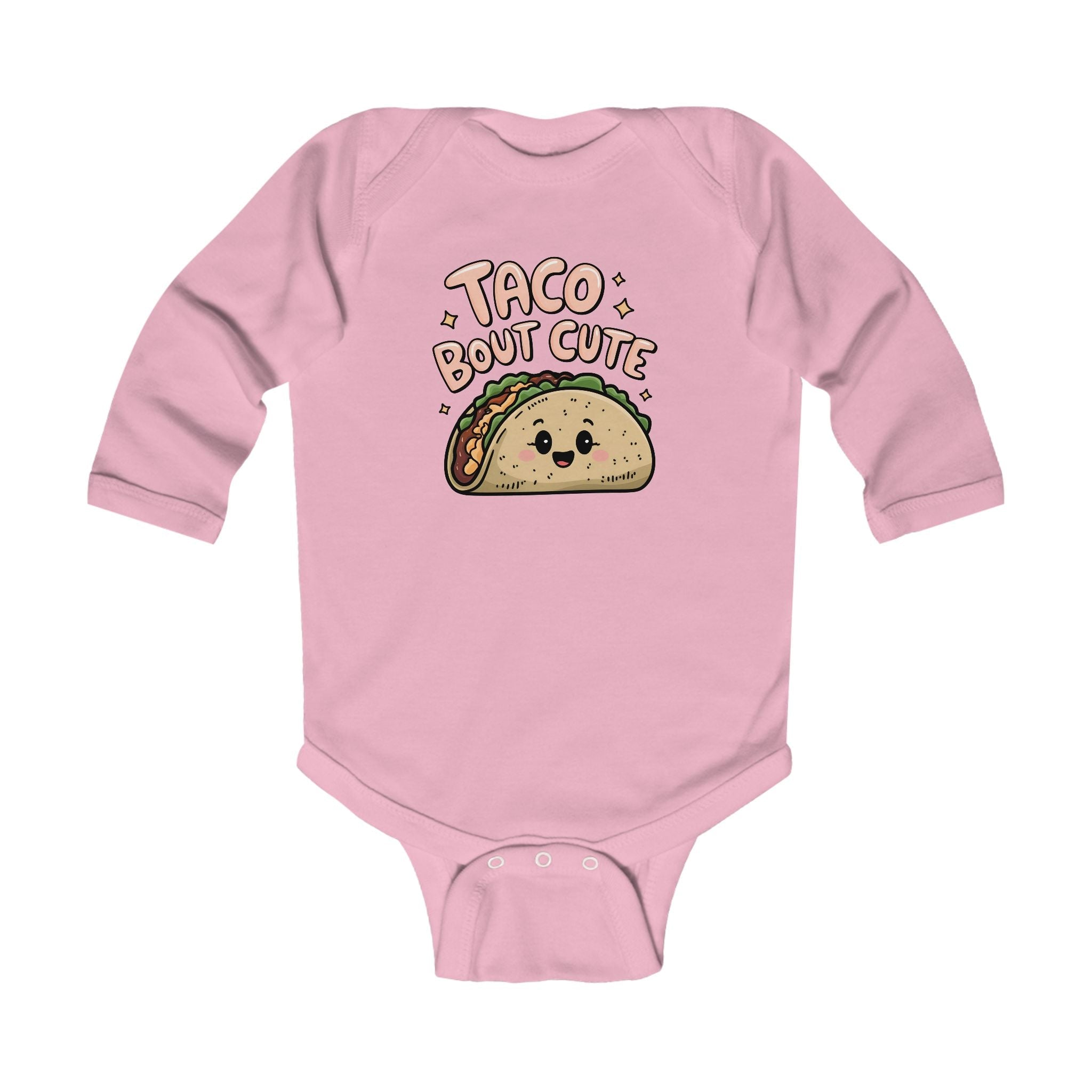 Graphic Infant Long Sleeve Onesie - Taco Bout Cute | Kids clothes by atgodanddesigns