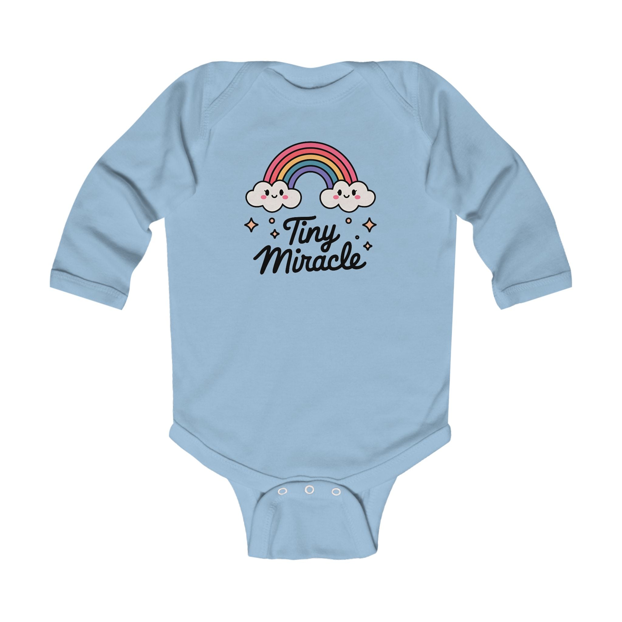 Graphic Infant Long Sleeve Onesie - Tiny Miracle | Kids clothes by atgodanddesigns