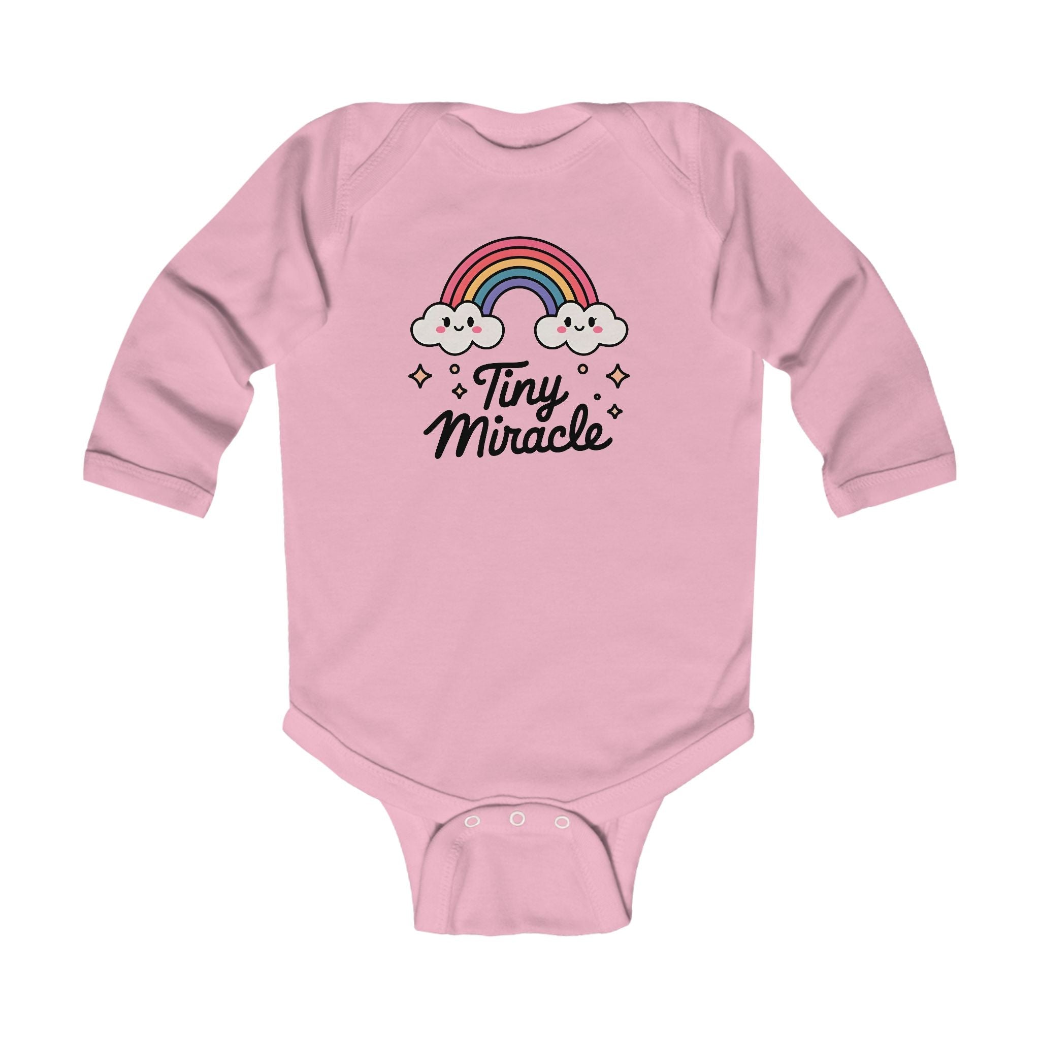 Graphic Infant Long Sleeve Onesie - Tiny Miracle | Kids clothes by atgodanddesigns