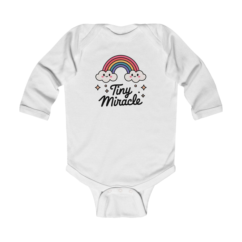 Graphic Infant Long Sleeve Onesie - Tiny Miracle | Kids clothes by atgodanddesigns